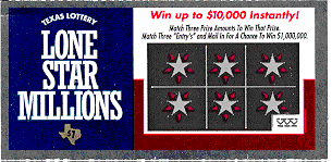 3 Ticket Set (Lone Star Millions | Texas Match Up Flag and Stars #01, #02, #02