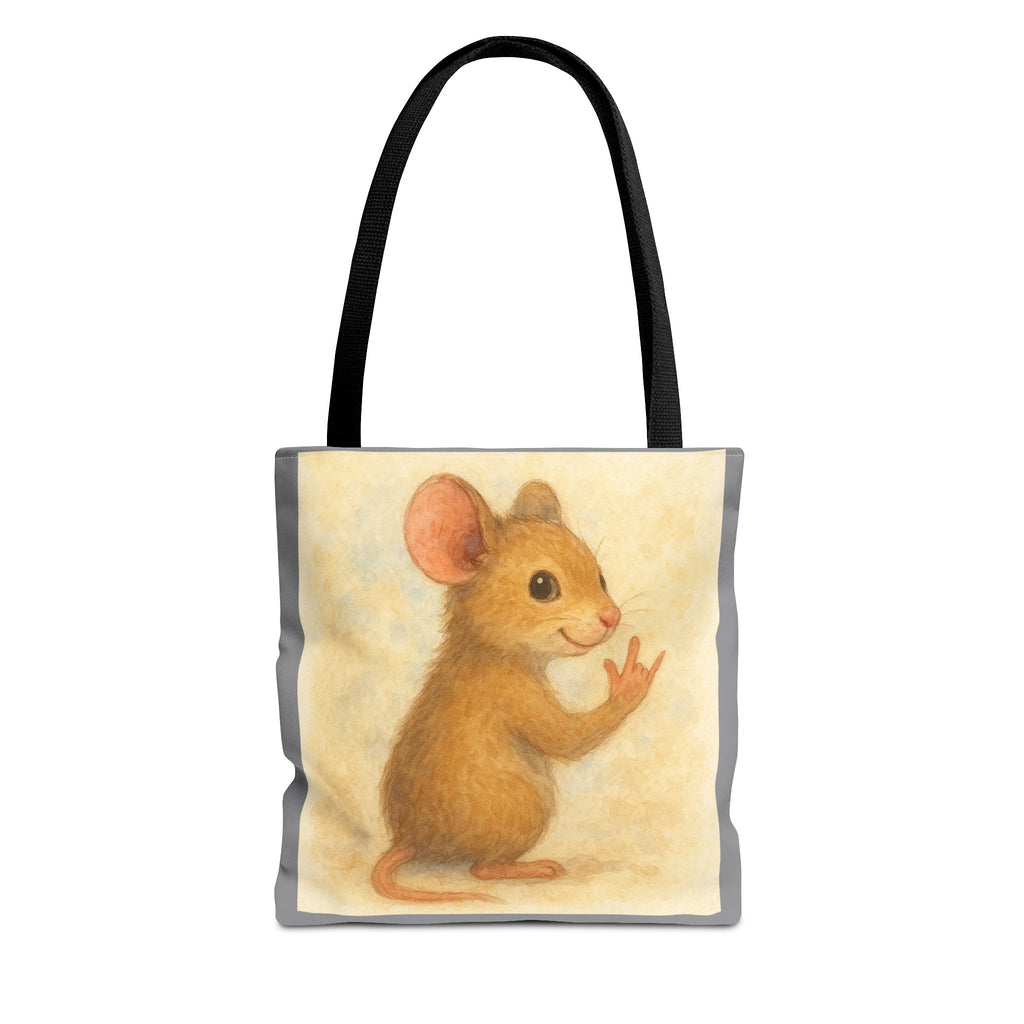 Tote Bag - Mouse 2 I Love You, Cute Animal Print, Carry-All Shoulder Bag, Reusable Shopping Tote, Gift for Animal Lovers