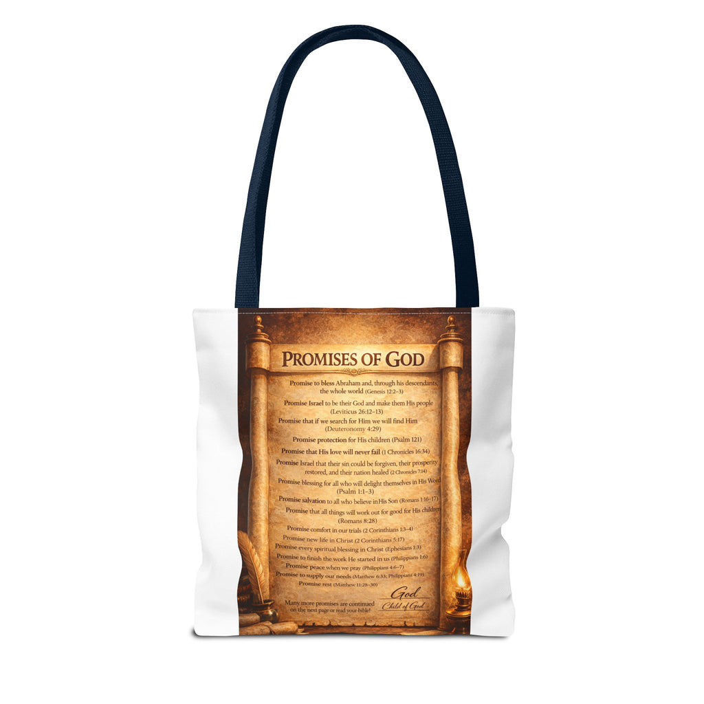 The Promises of God Tote Bag | Scripture Faith Design