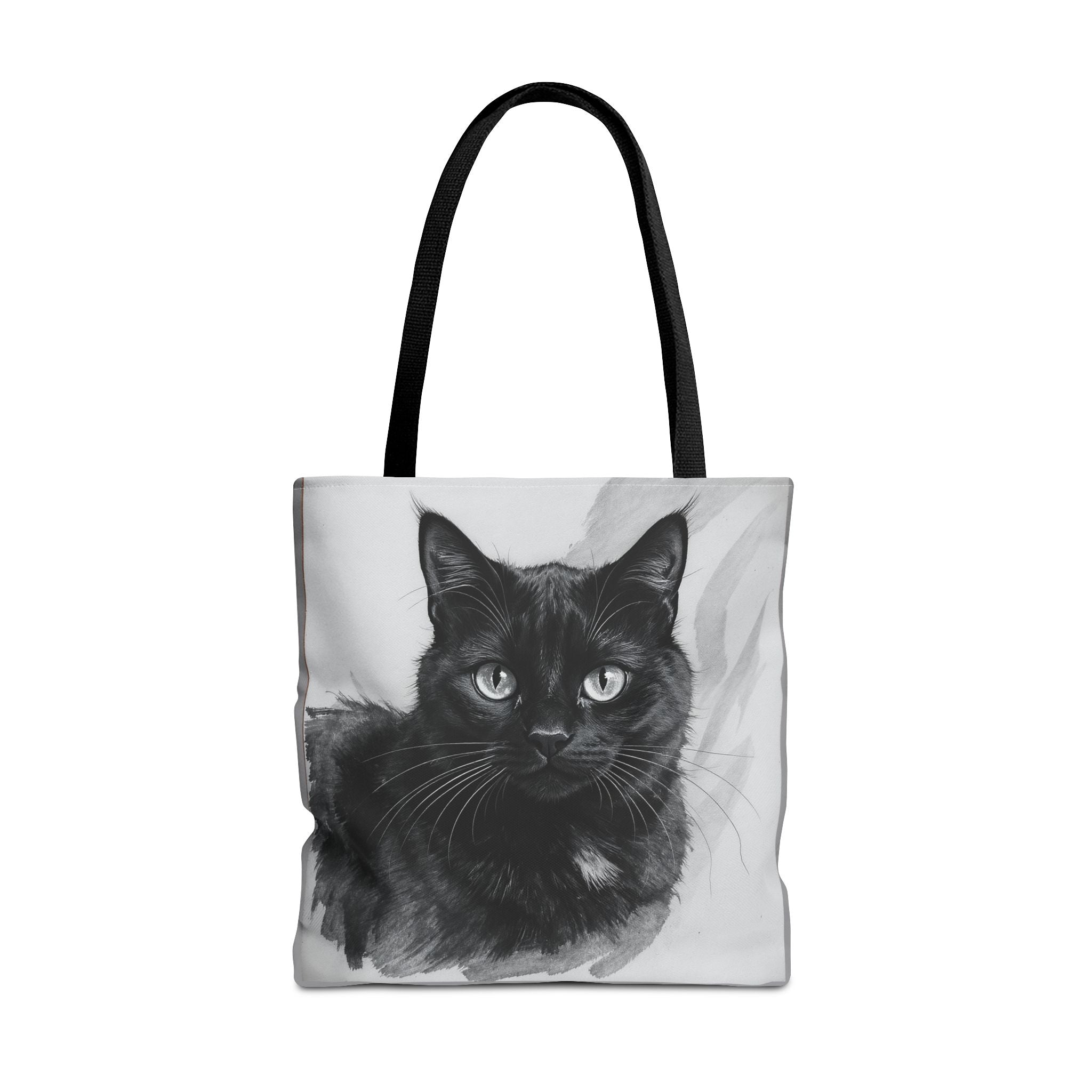 Tote Bag - Charcoal Cat, Carry-All Shoulder Bag, Reusable Shopping Tote, Gift for Animal Lovers