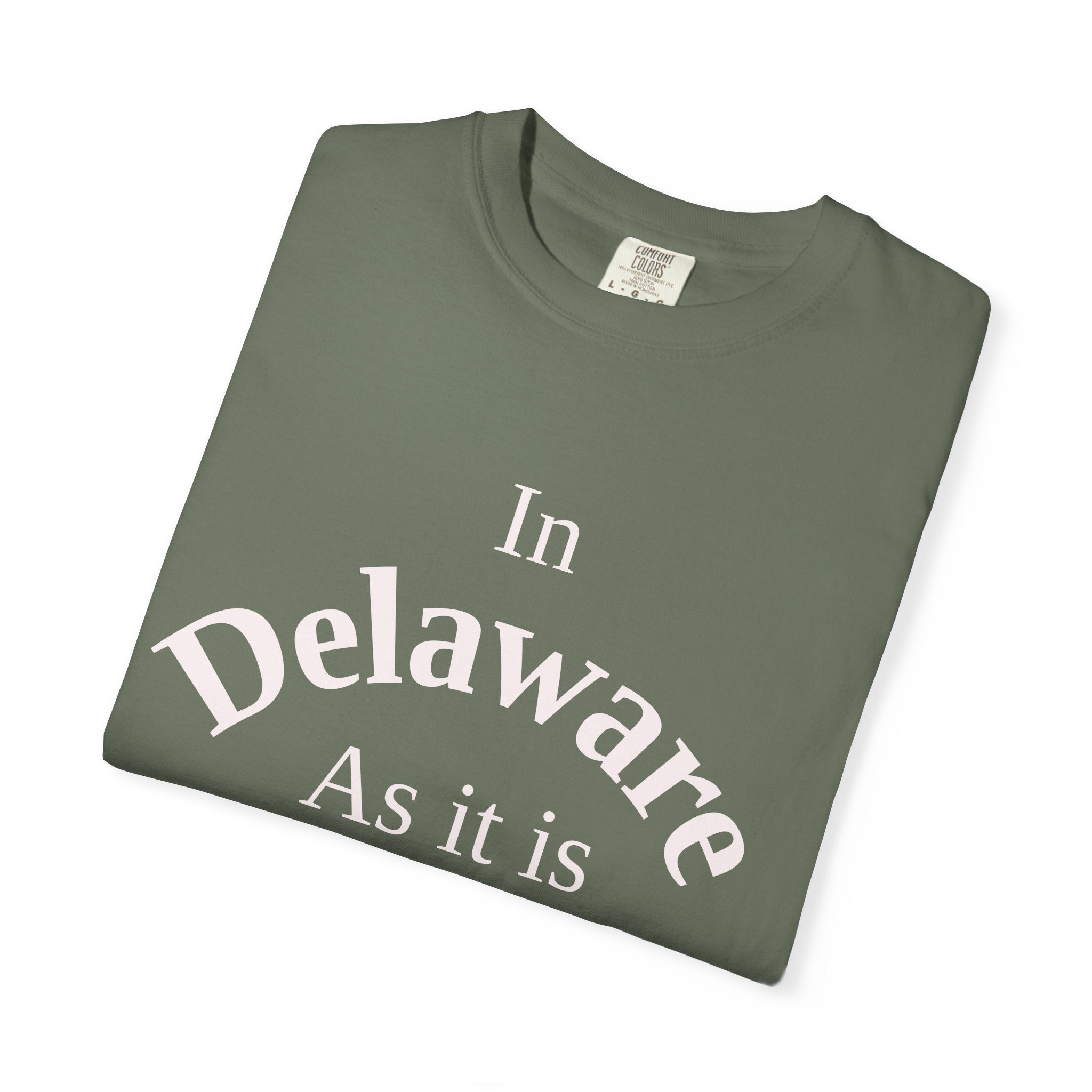 Delaware Unisex T-Shirt, Matthew 6:10 Faith Apparel, Everyday Inspiration Tee, Home State Love Christian Clothing