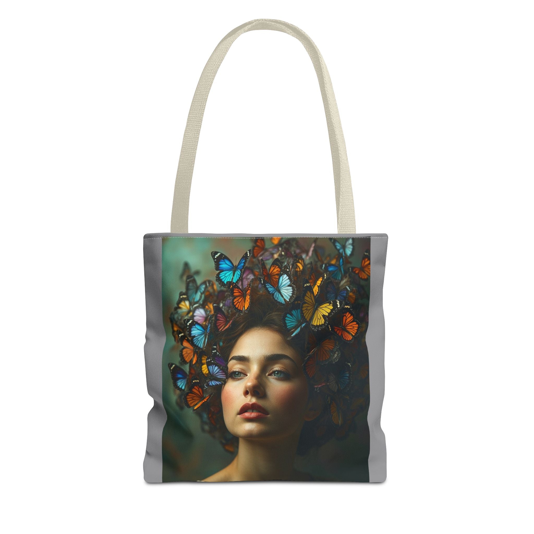 Tote Bag - Butterfly Hair, Carry-All Shoulder Bag, Reusable Shopping Tote, Gift for Animal Lovers