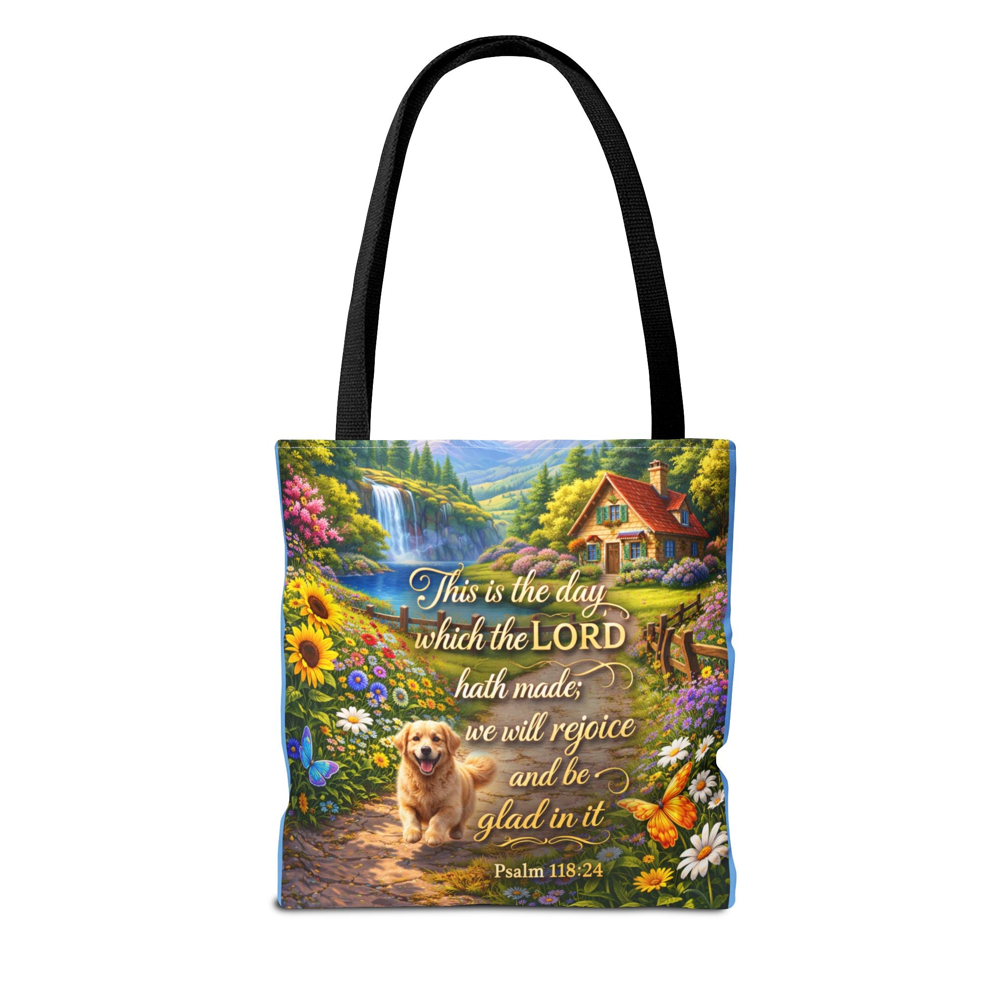 This Is The Day Which The Lord Hath Made | Christian Tote Bag | Scripture Canvas Tote