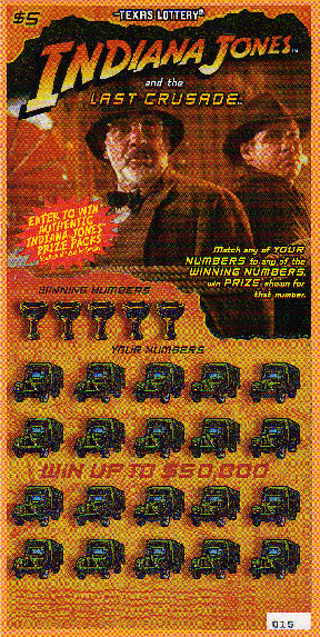 Indiana Jones (4 Ticket Set) Sample Void #1060