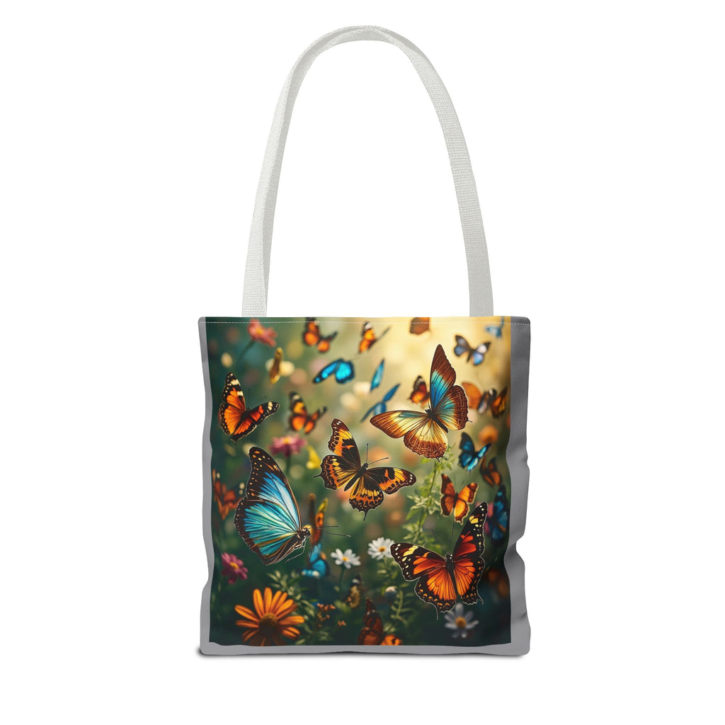 Butterfly Swam 2 Tote Bag - Floral Nature Garden Shopping Bag, Reusable Canvas Handbag, Eco-Friendly Market Tote, Gift for Her, Spring