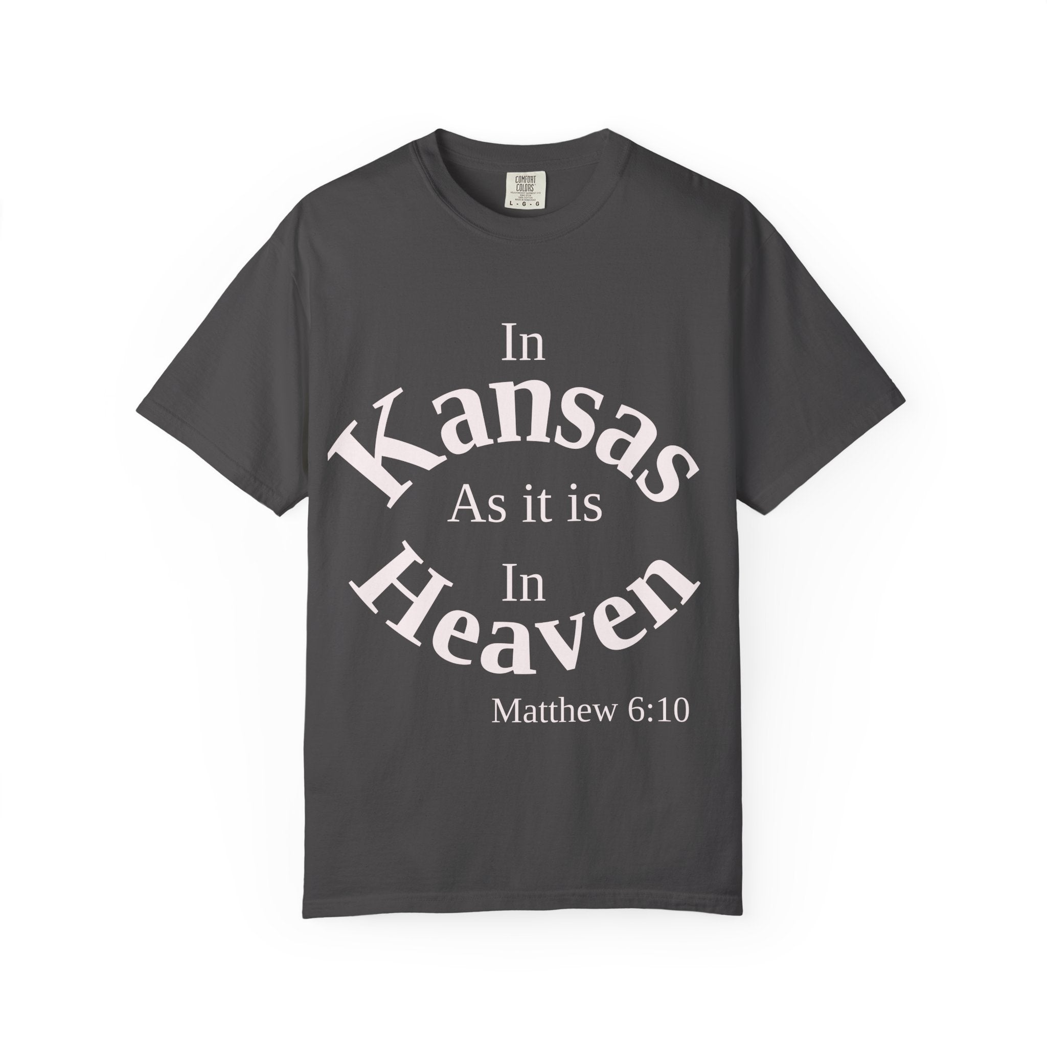 Kansas Unisex T-Shirt, Matthew 6:10 Faith Apparel, Everyday Inspiration Tee, Home State Love Christian Clothing