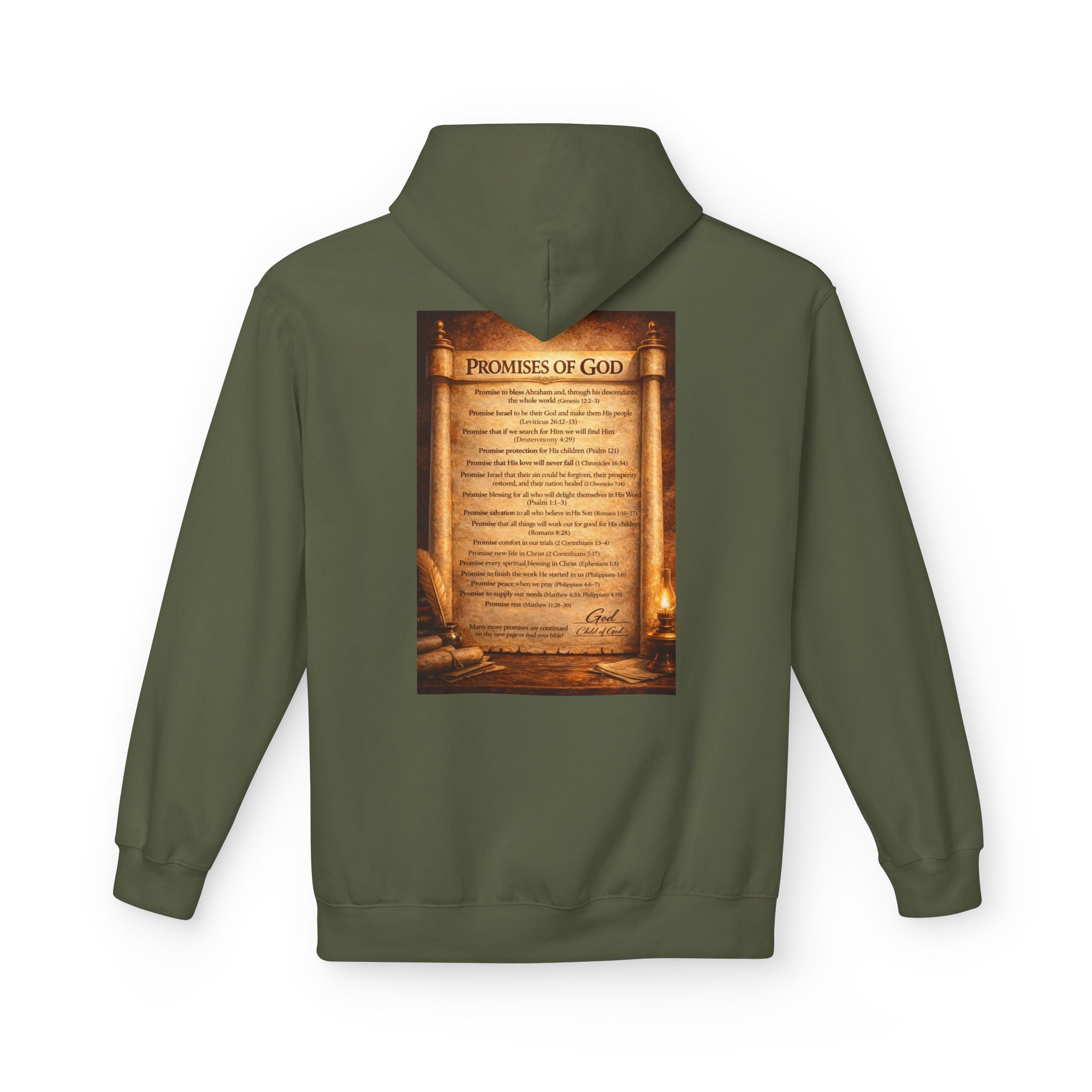 The Promises of God Hoodie | Faith Scripture Christian Pullover