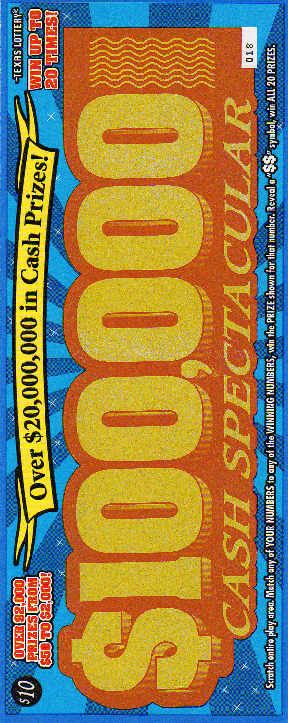 $100,000 Cash Spectacular Sample Void #1072