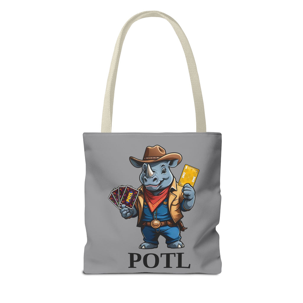 POTL Rhino Cowboy Mascot Tote Bag