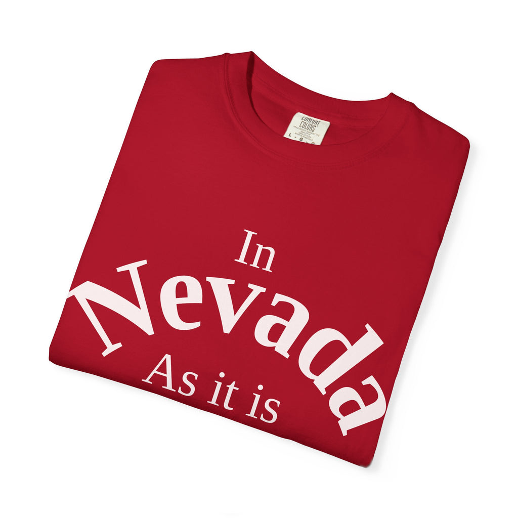 Nevada Unisex T-Shirt, Matthew 6:10 Faith Apparel, Everyday Inspiration Tee, Home State Love Christian Clothing