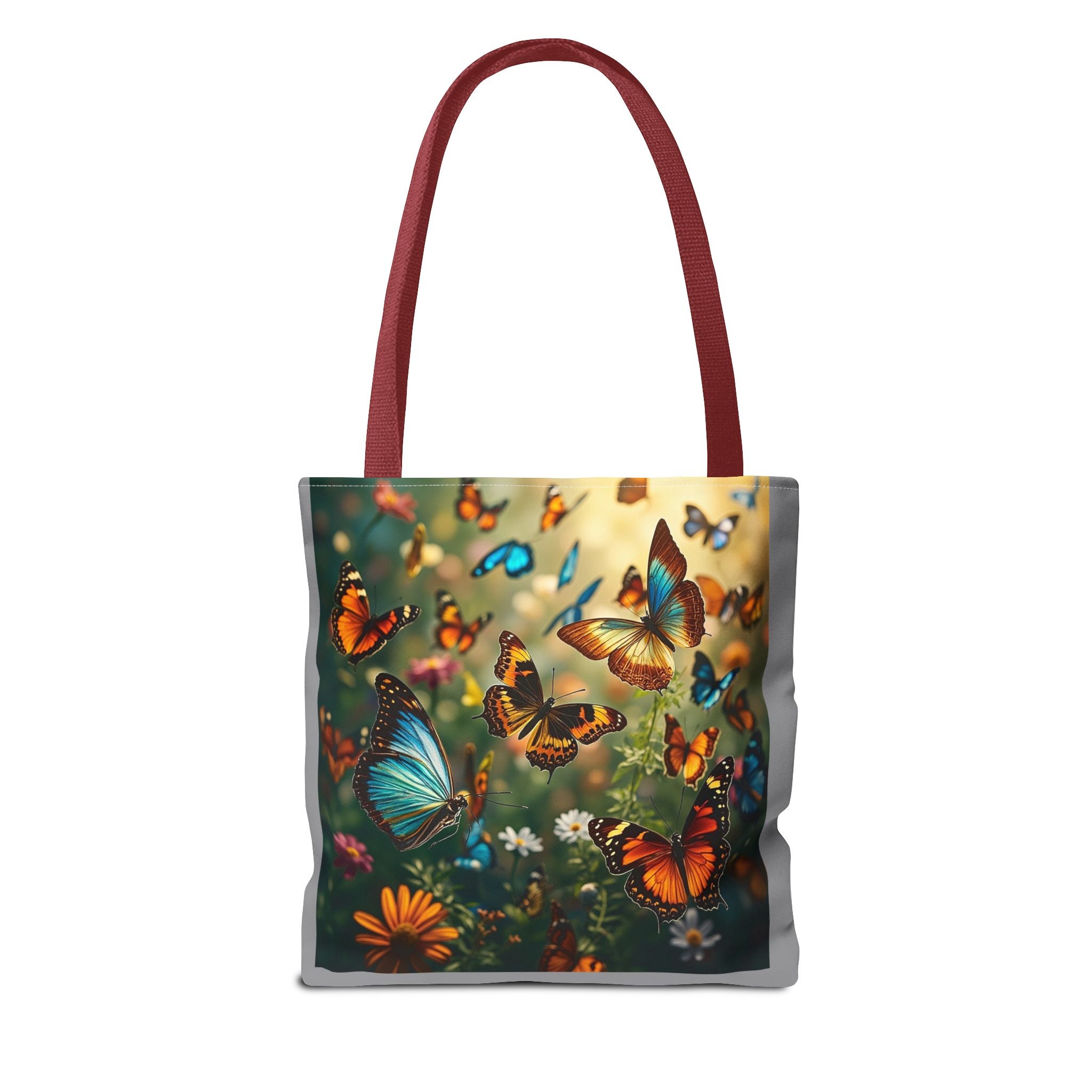 Butterfly Swam 2 Tote Bag - Floral Nature Garden Shopping Bag, Reusable Canvas Handbag, Eco-Friendly Market Tote, Gift for Her, Spring