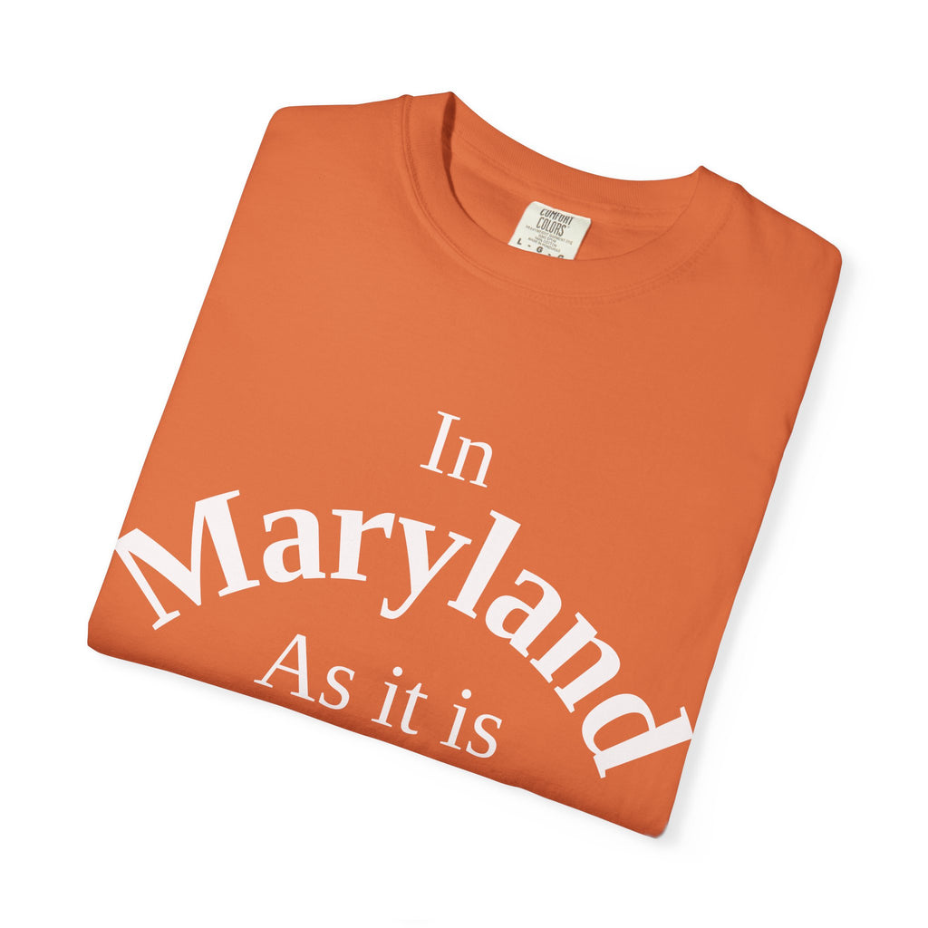 Maryland Unisex T-Shirt, Matthew 6:10 Faith Apparel, Everyday Inspiration Tee, Home State Love Christian Clothing