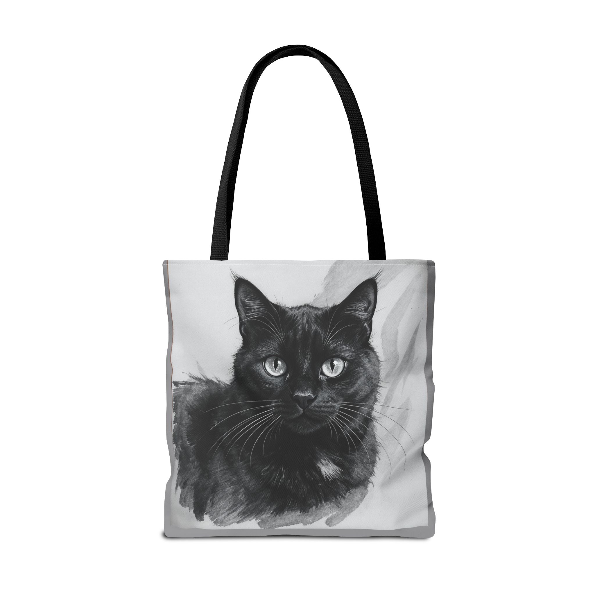 Tote Bag - Charcoal Cat, Carry-All Shoulder Bag, Reusable Shopping Tote, Gift for Animal Lovers