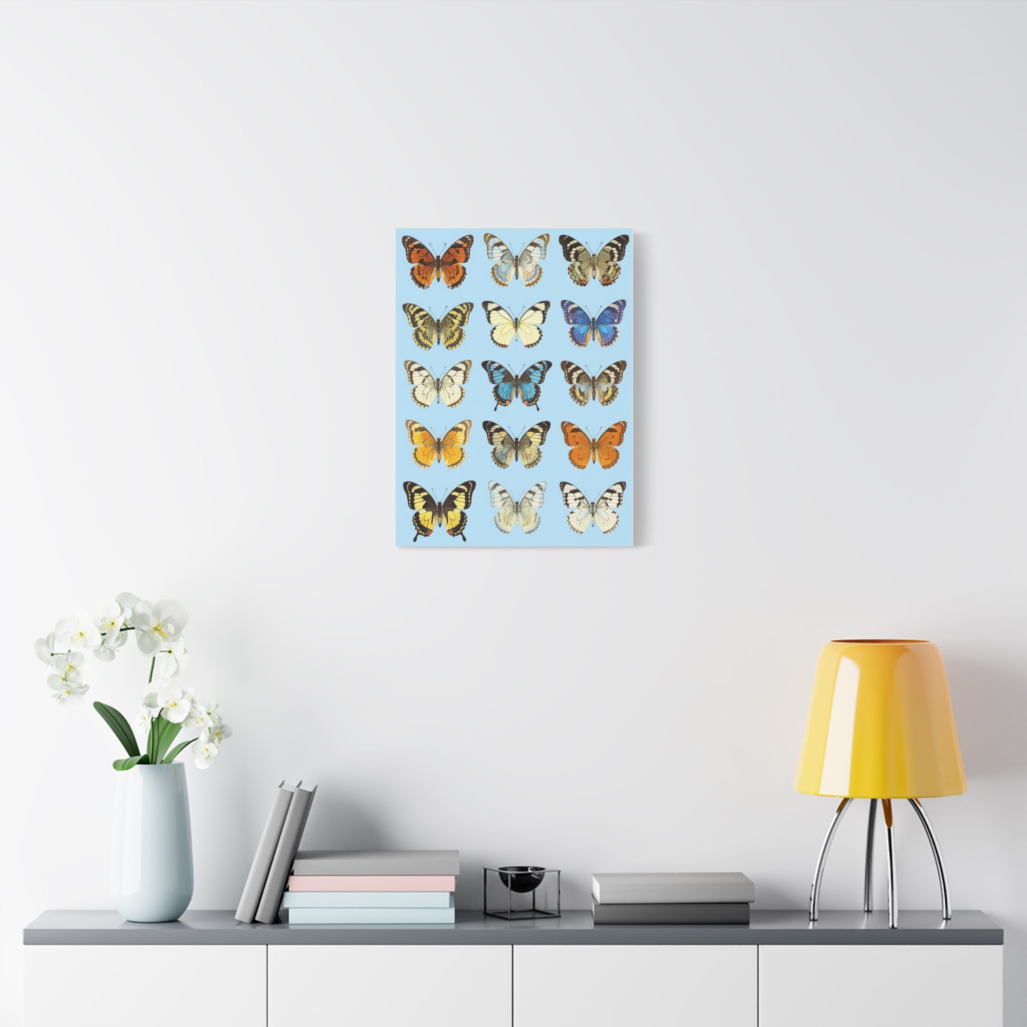 Butterflies 3 Wall Art, Butterfly Lover Gift, Matte Canvas Print, Butterfly Decor, Nature Artwork