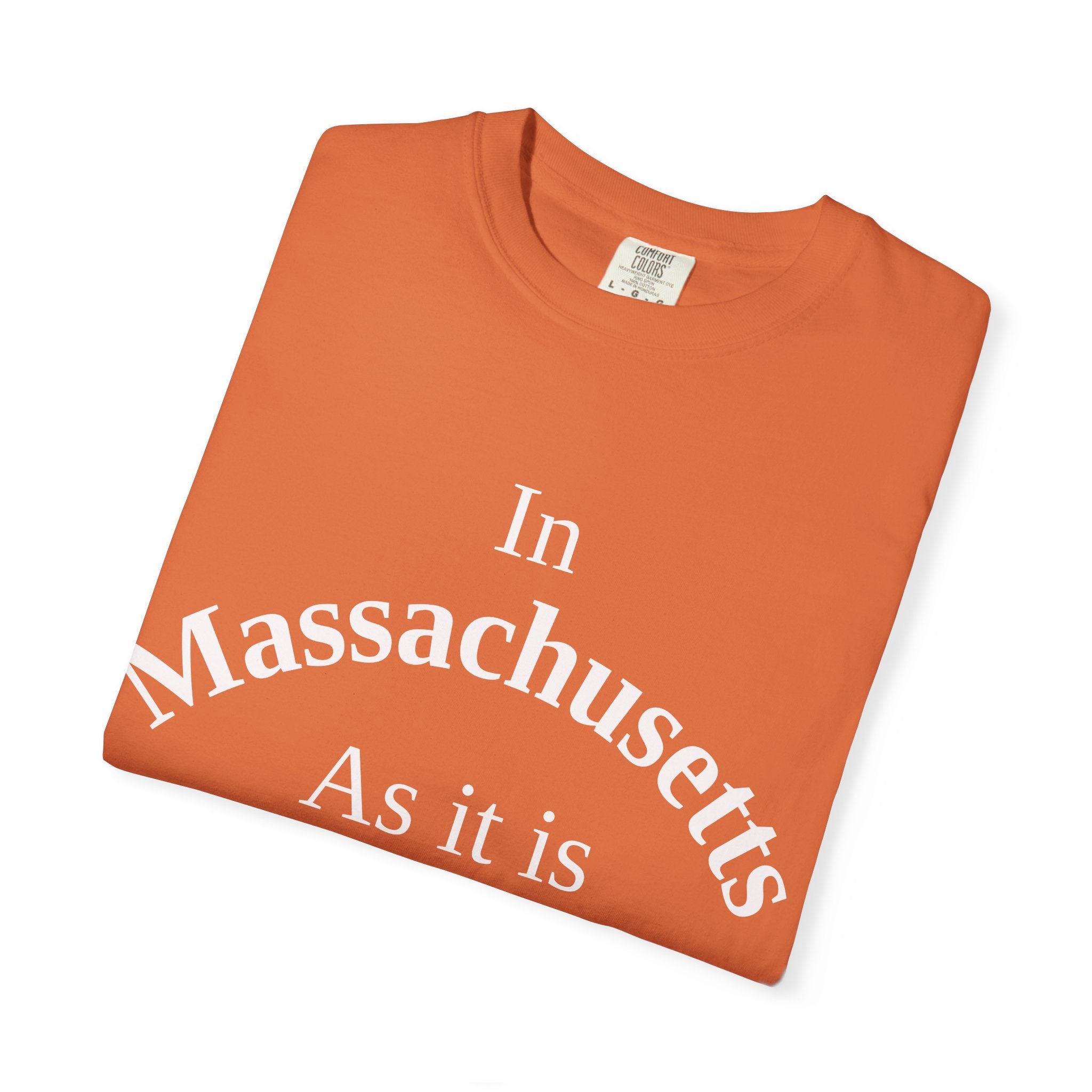 Massachusetts Unisex T-Shirt, Matthew 6:10 Faith Apparel, Everyday Inspiration Tee, Home State Love Christian Clothing