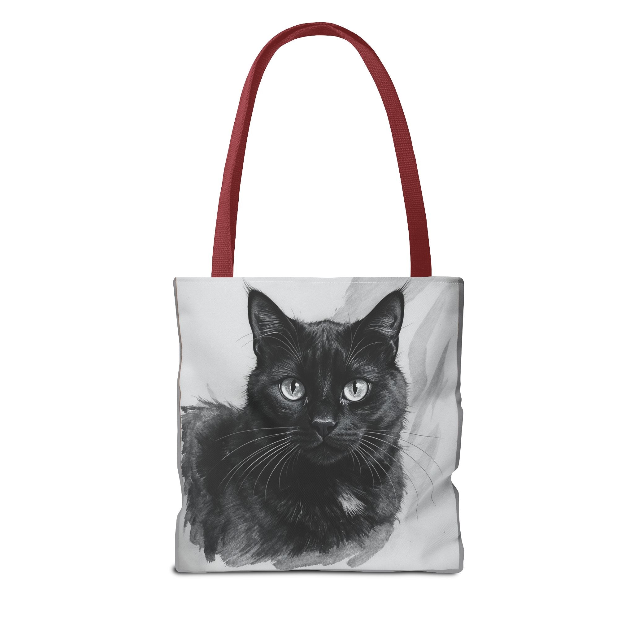 Tote Bag - Charcoal Cat, Carry-All Shoulder Bag, Reusable Shopping Tote, Gift for Animal Lovers