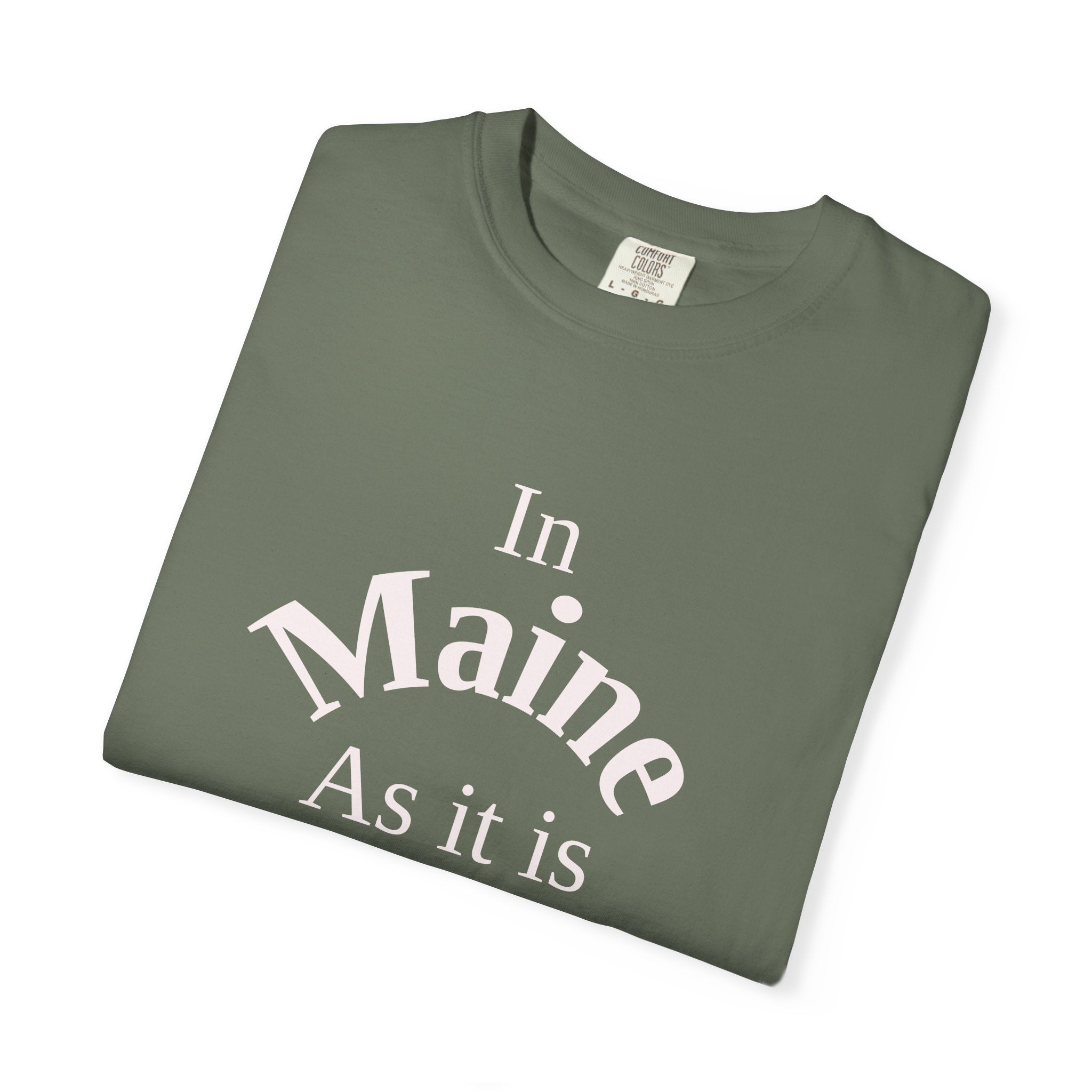 Maine Unisex T-Shirt, Matthew 6:10 Faith Apparel, Everyday Inspiration Tee, Home State Love Christian Clothing