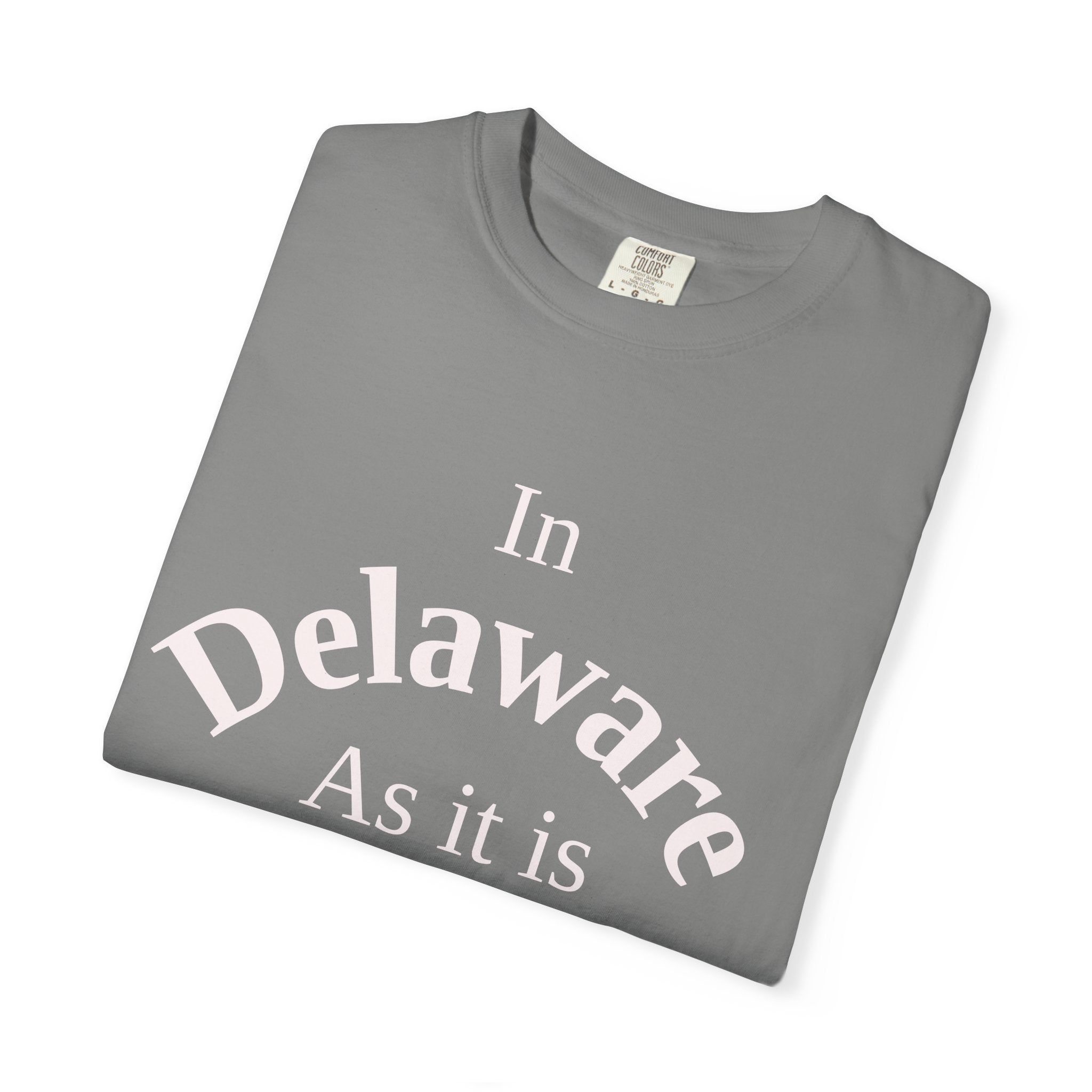 Delaware Unisex T-Shirt, Matthew 6:10 Faith Apparel, Everyday Inspiration Tee, Home State Love Christian Clothing