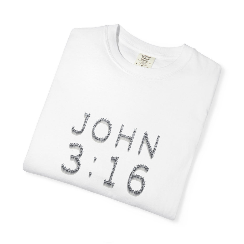 John 3:16 Scripture Cross T-shirt (Ver. 2) | Christian Bible Verse Tee