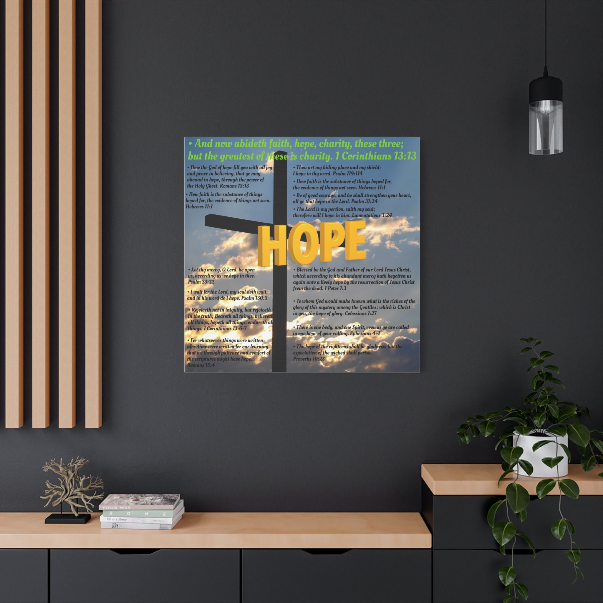 Hope Set 2 of 3 Canvas Art, Stretched Canvas Print Wall Decor, Unique Gift Idea