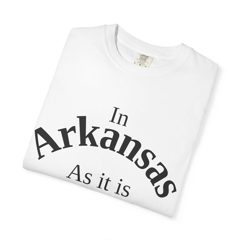 Arkansas Unisex T-Shirt, Matthew 6:10 Faith Apparel, Everyday Inspiration Tee, Home State Love Christian Clothing