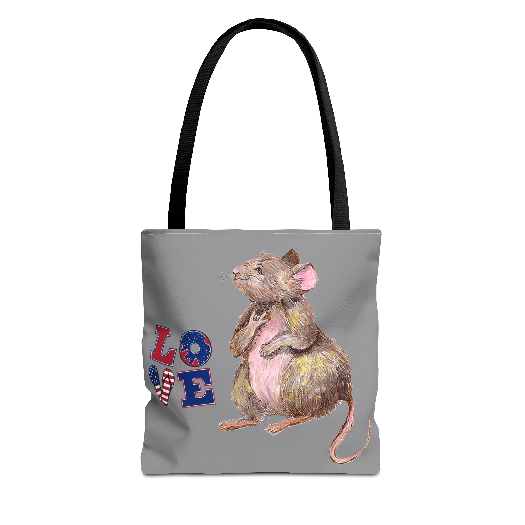 I Love You Mouse Patriotic LOVE Tote Bag | Mouse 1 | All-Over Print