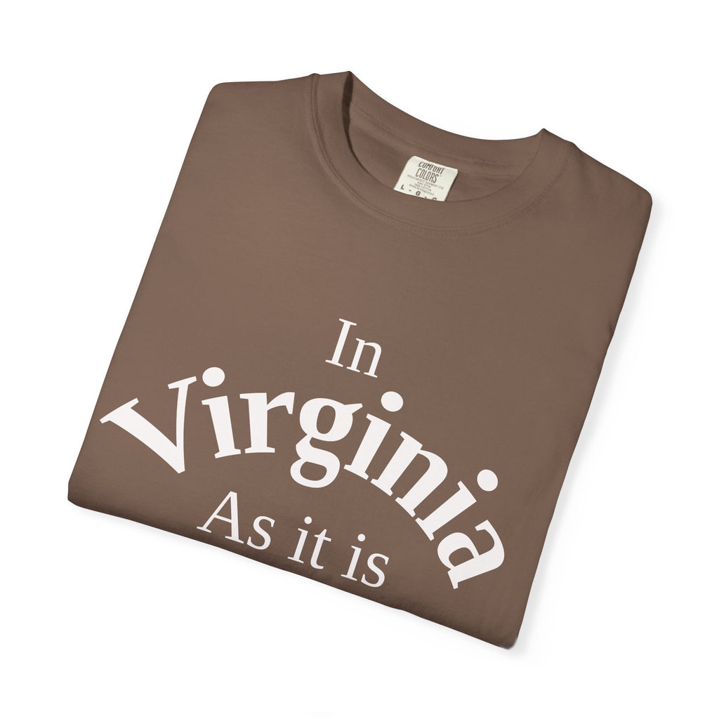Virginia Unisex T-Shirt, Matthew 6:10 Faith Apparel, Everyday Inspiration Tee, Home State Love Christian Clothing