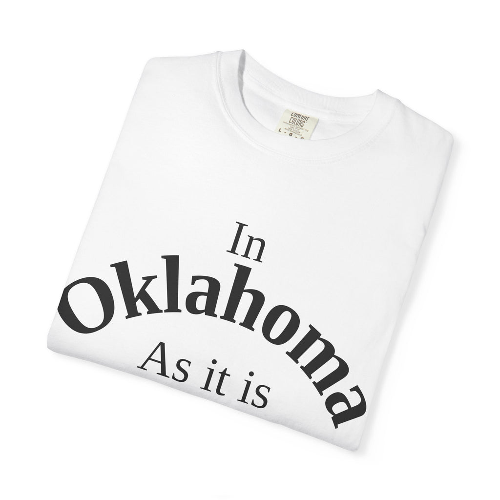 Oklahoma Unisex T-Shirt, Matthew 6:10 Faith Apparel, Everyday Inspiration Tee, Home State Love Christian Clothing