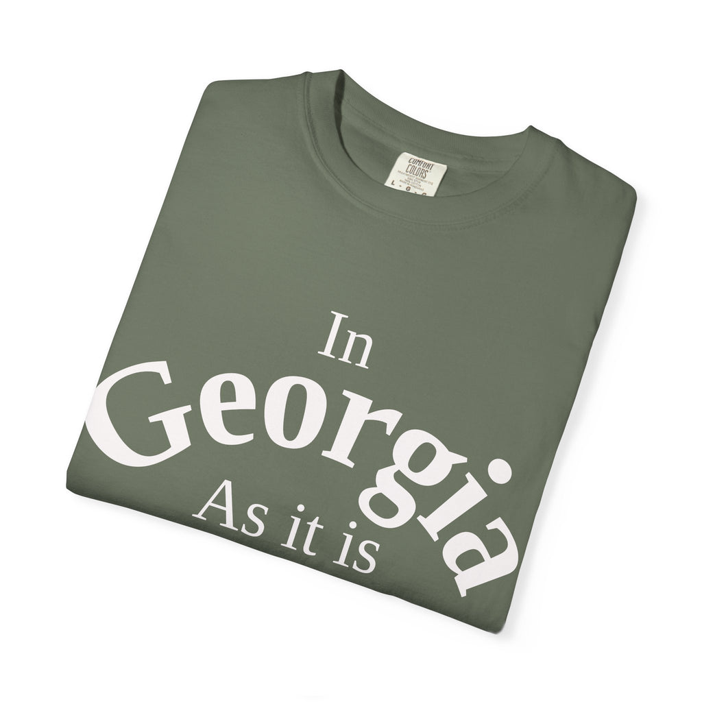 Georgia Unisex T-Shirt, Matthew 6:10 Faith Apparel, Everyday Inspiration Tee, Home State Love Christian Clothing