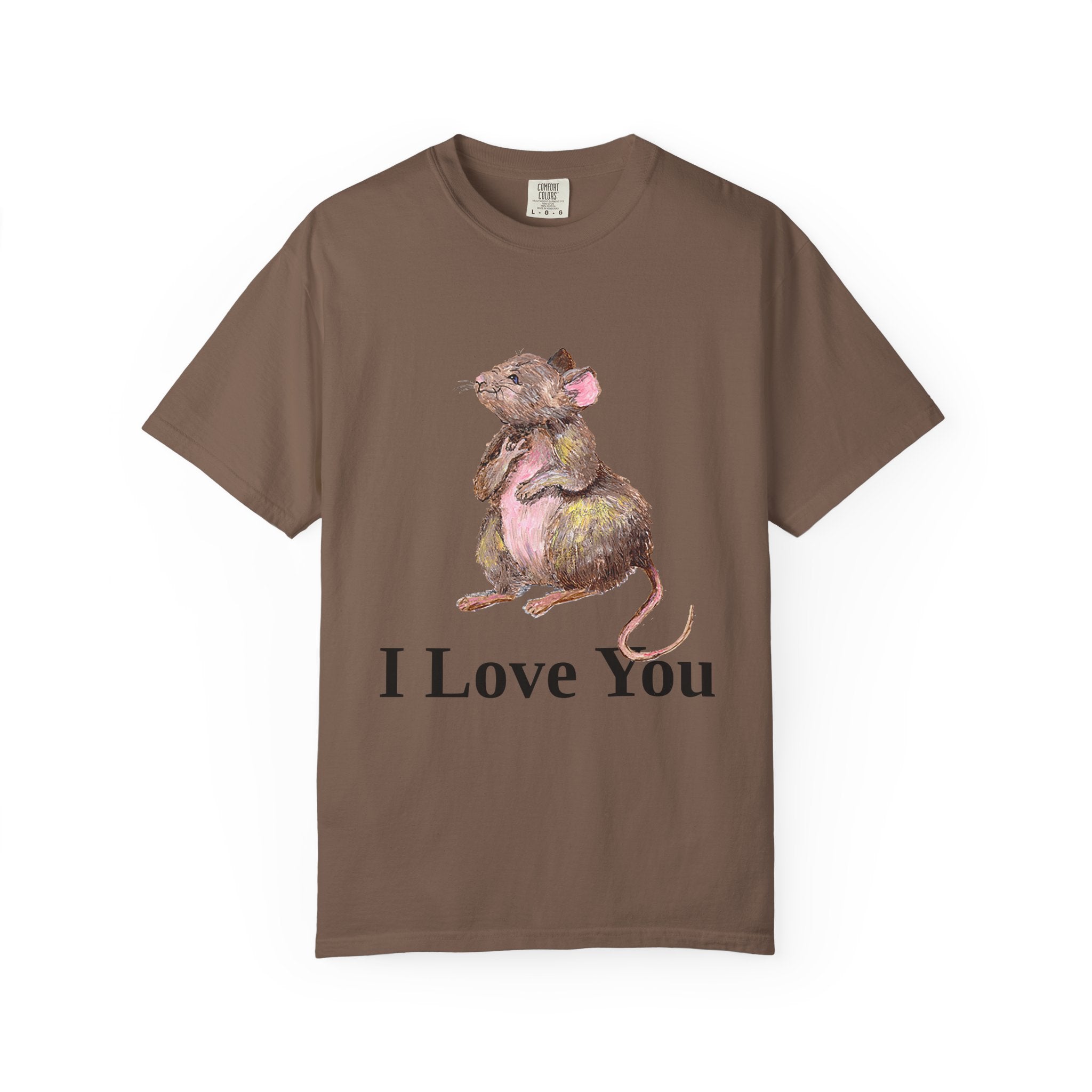 I Love You Mouse Version 1 Unisex T-shirt, Apparel, Clothing, Cute Mouse Tee, Christian Gift, Casual Top