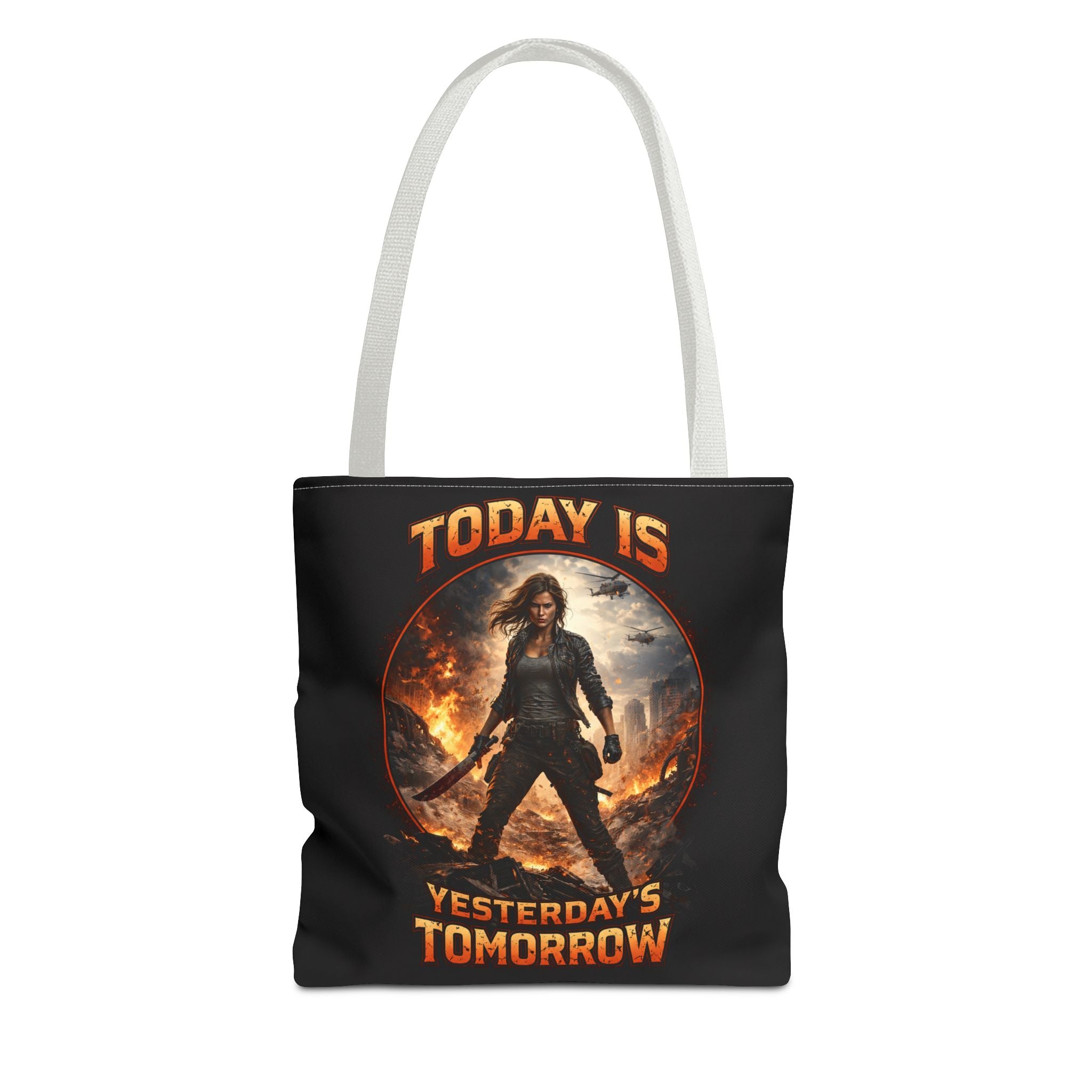 Today Is Yesterday's Tomorrow Tote Bag | Inspirational Quote Tote