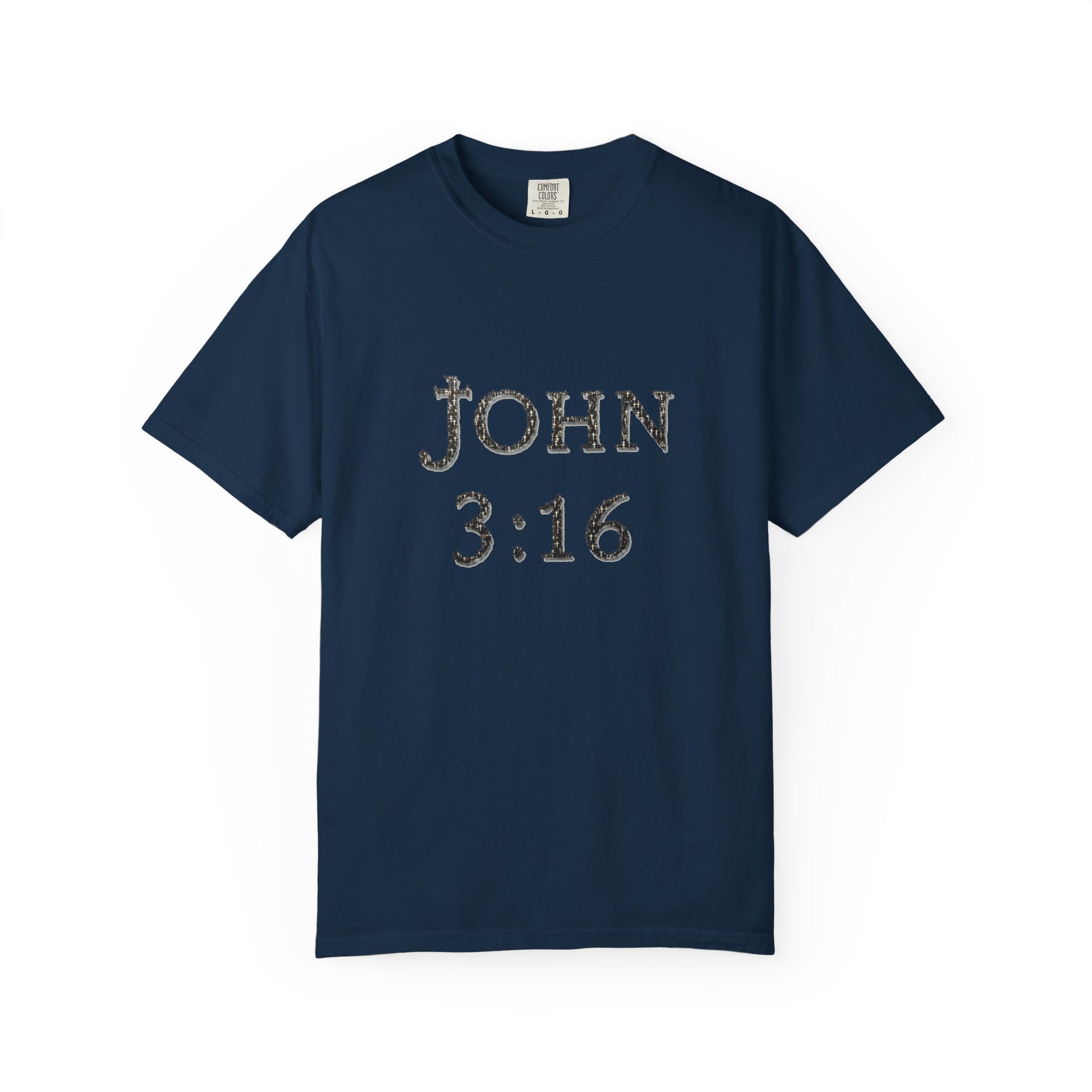 John 3:16 Scripture Cross T-shirt (Ver. 1) | Christian Bible Verse Tee