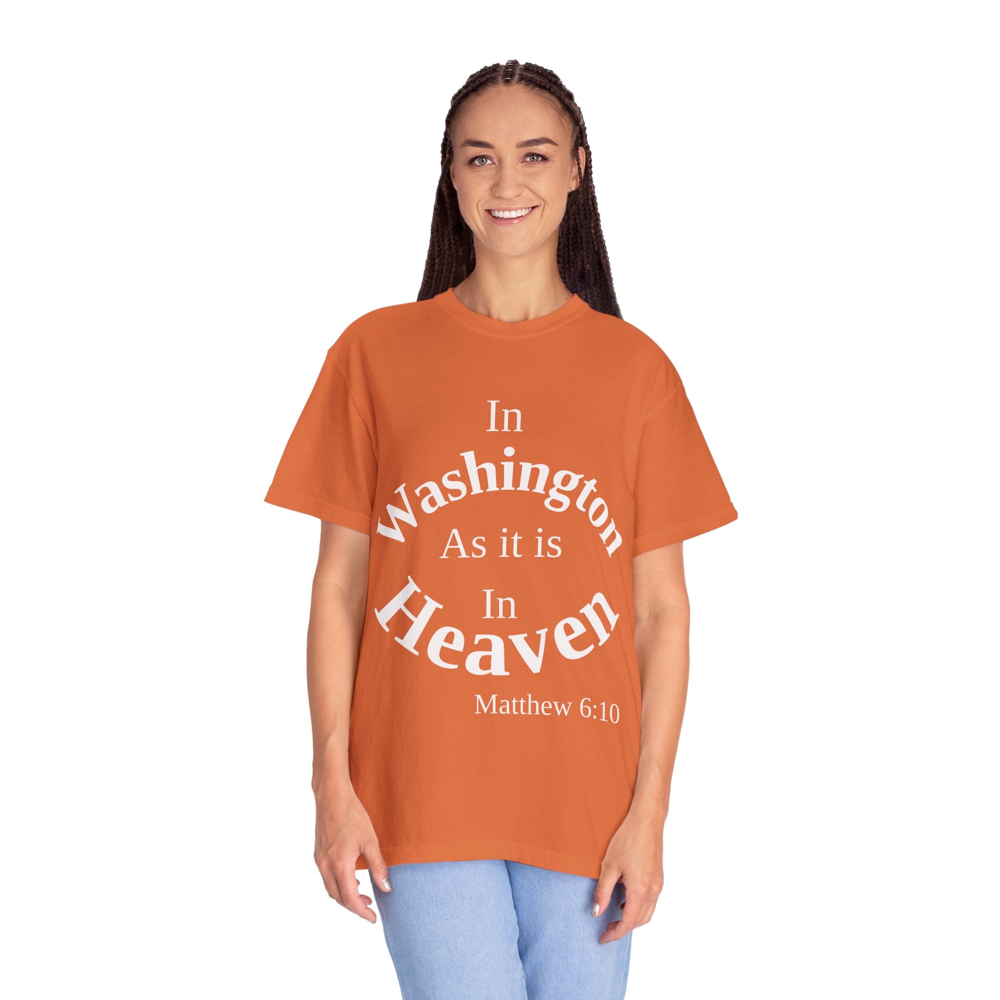 Washington Unisex T-Shirt, Matthew 6:10 Faith Apparel, Everyday Inspiration Tee, Home State Love Christian Clothing