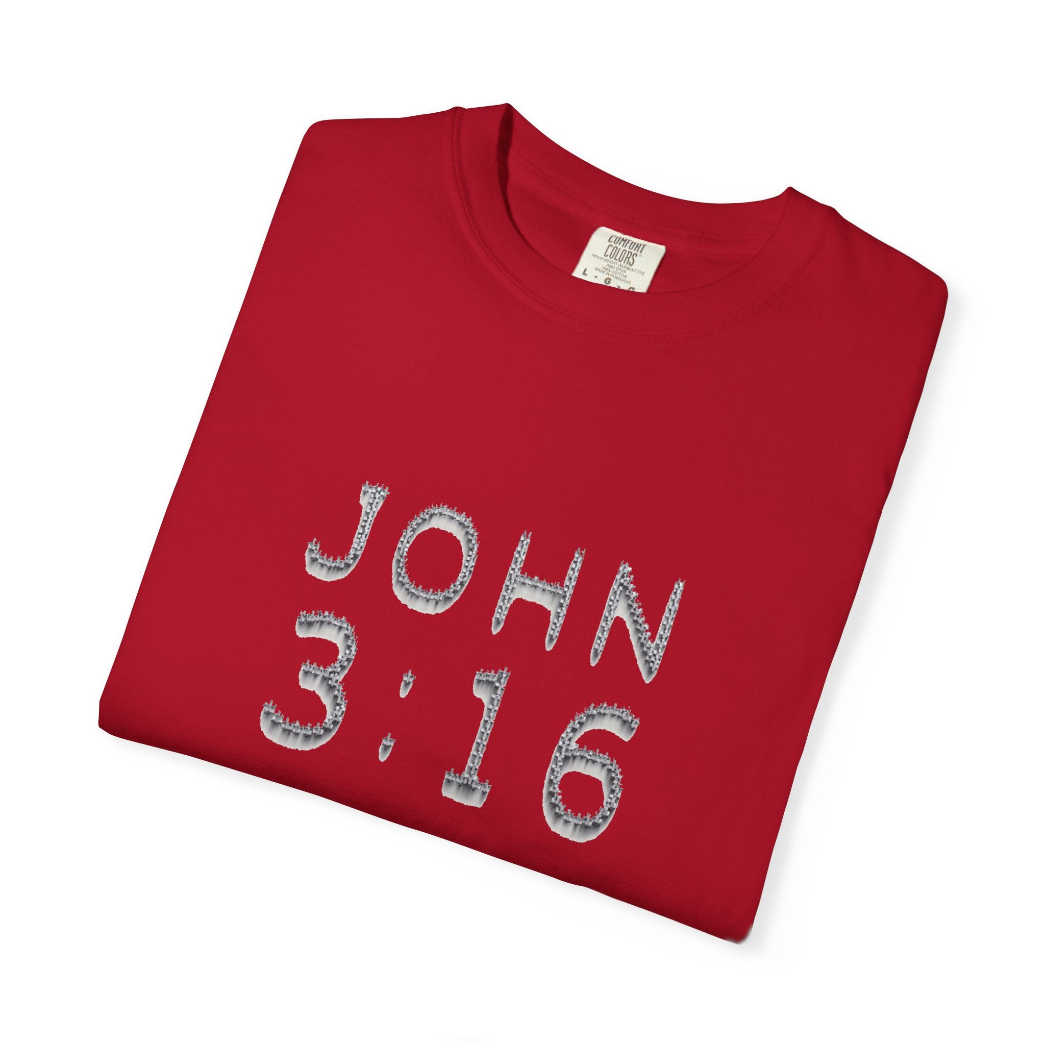 John 3:16 Scripture Cross T-shirt (Ver. 2) | Christian Bible Verse Tee