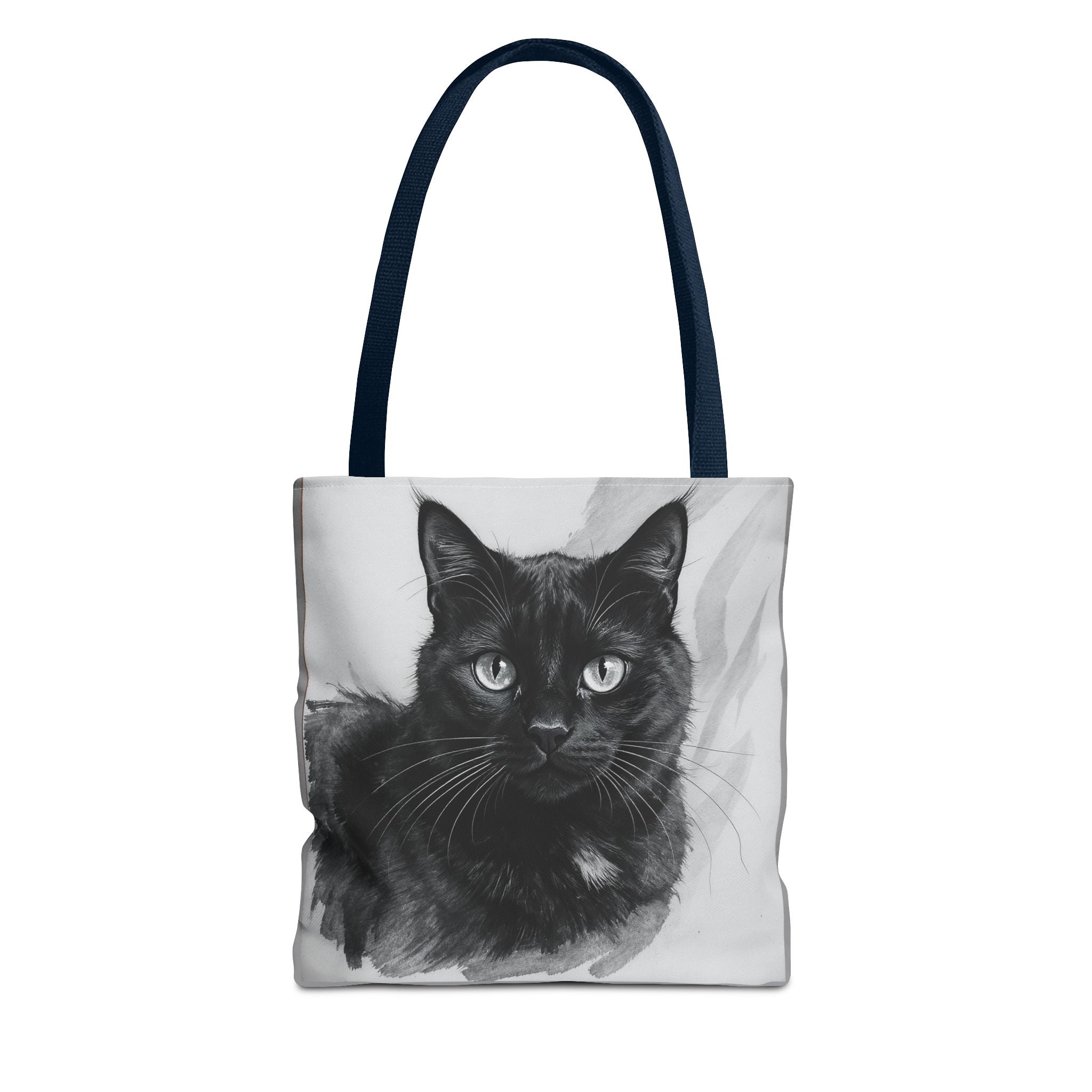 Tote Bag - Charcoal Cat, Carry-All Shoulder Bag, Reusable Shopping Tote, Gift for Animal Lovers