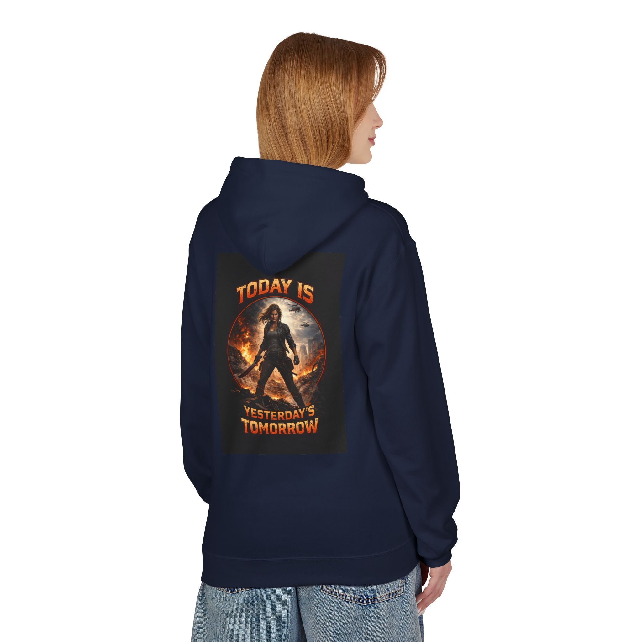 Today Is Yesterday's Tomorrow Hoodie | Retro Quote Sweatshirt
