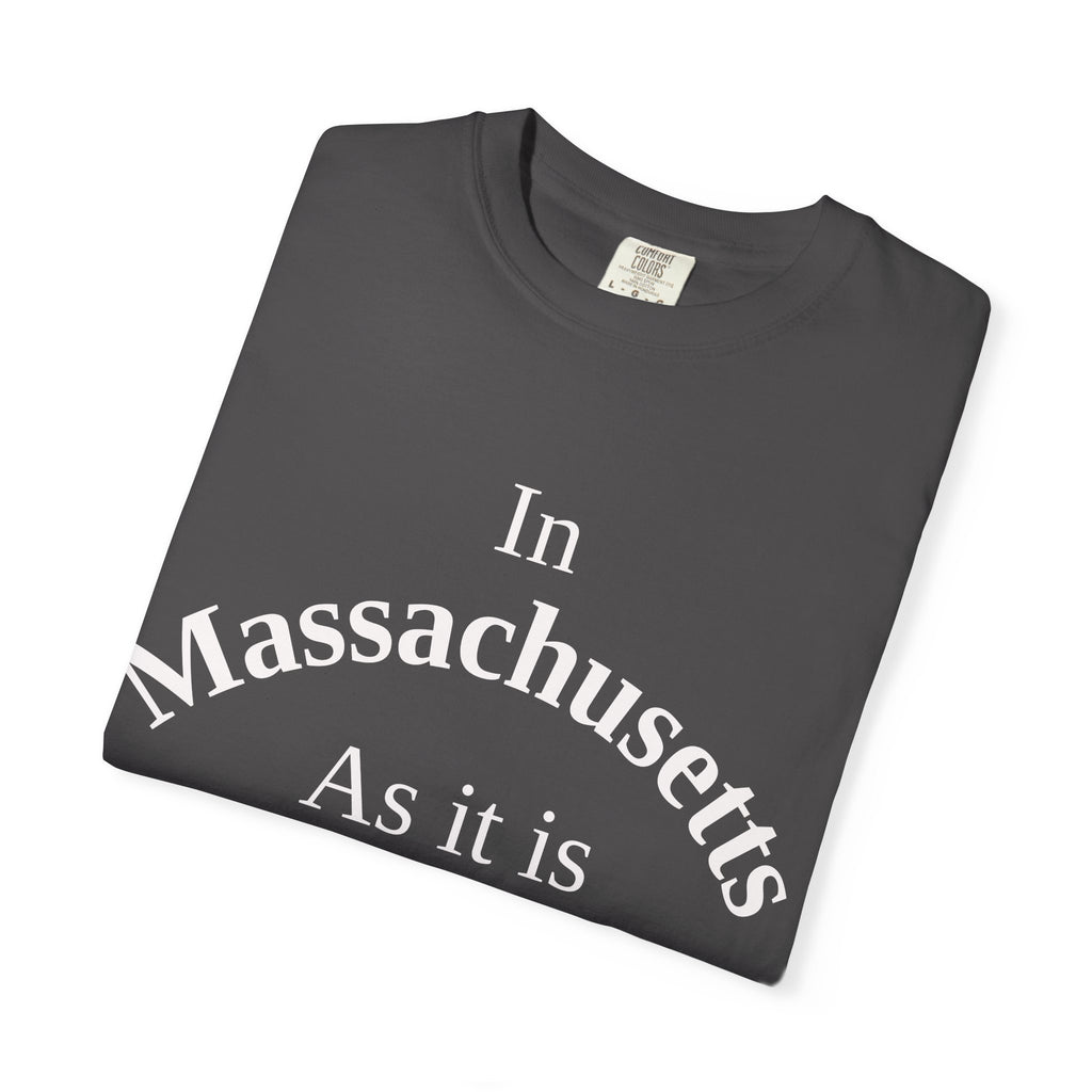 Massachusetts Unisex T-Shirt, Matthew 6:10 Faith Apparel, Everyday Inspiration Tee, Home State Love Christian Clothing