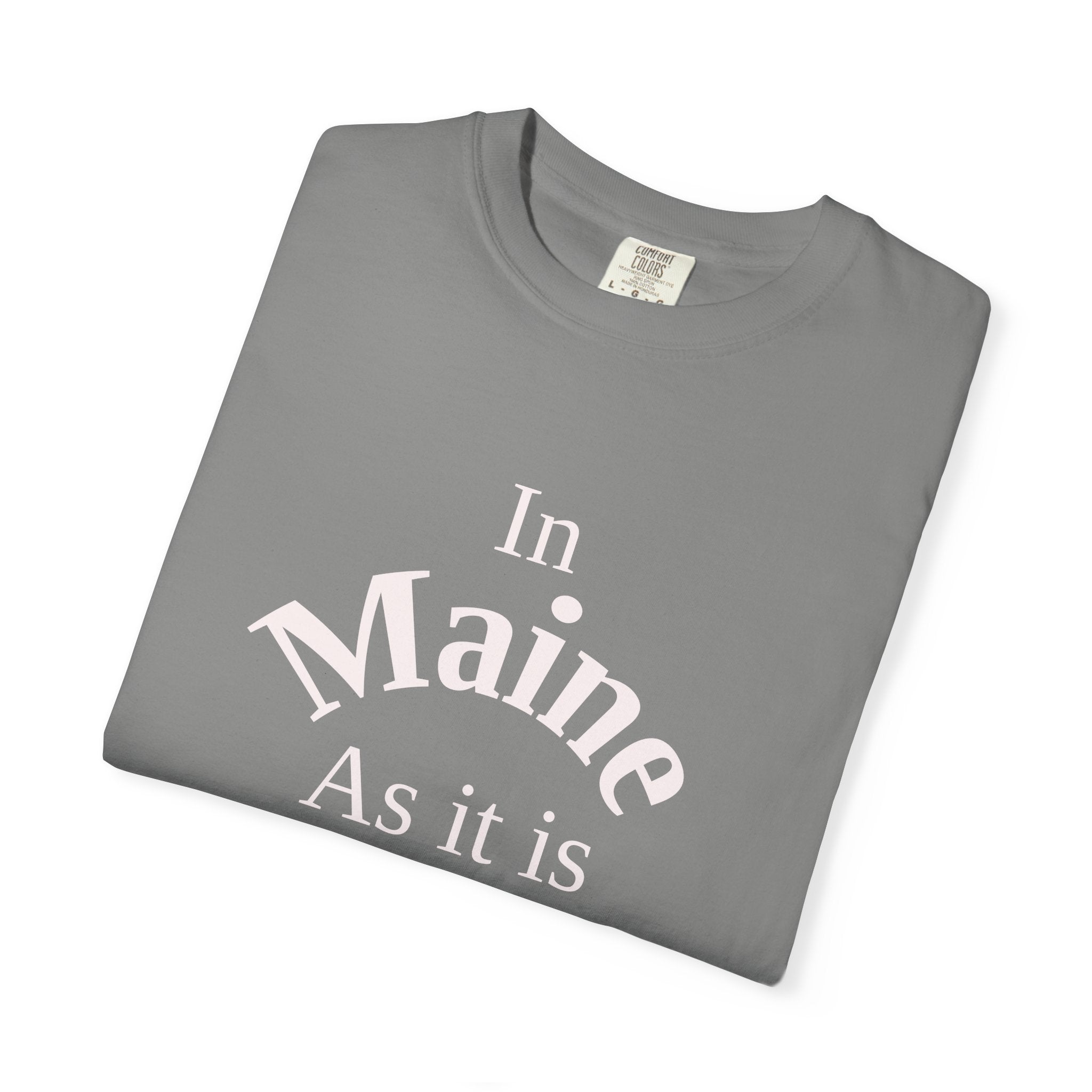 Maine Unisex T-Shirt, Matthew 6:10 Faith Apparel, Everyday Inspiration Tee, Home State Love Christian Clothing