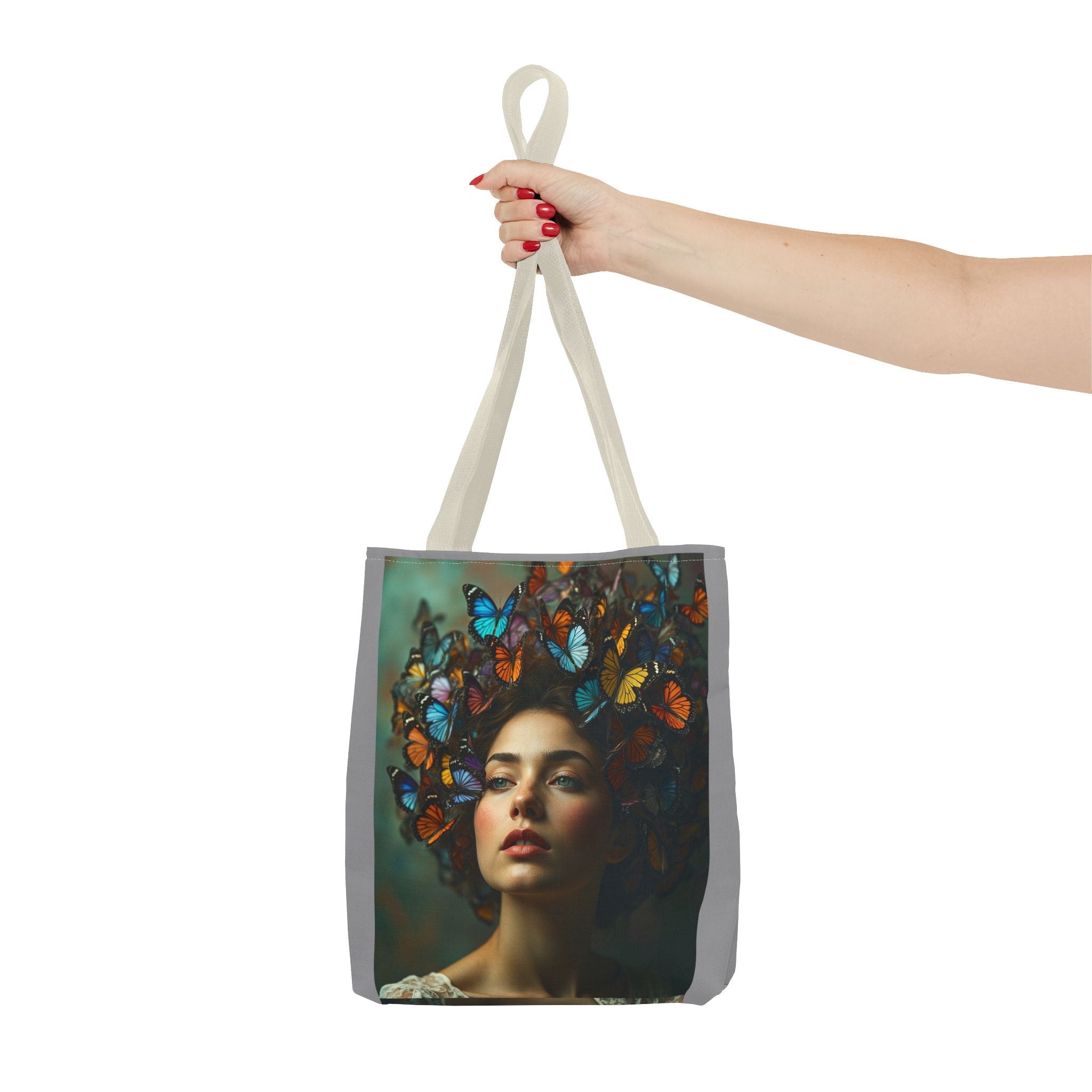 Tote Bag - Butterfly Hair, Carry-All Shoulder Bag, Reusable Shopping Tote, Gift for Animal Lovers