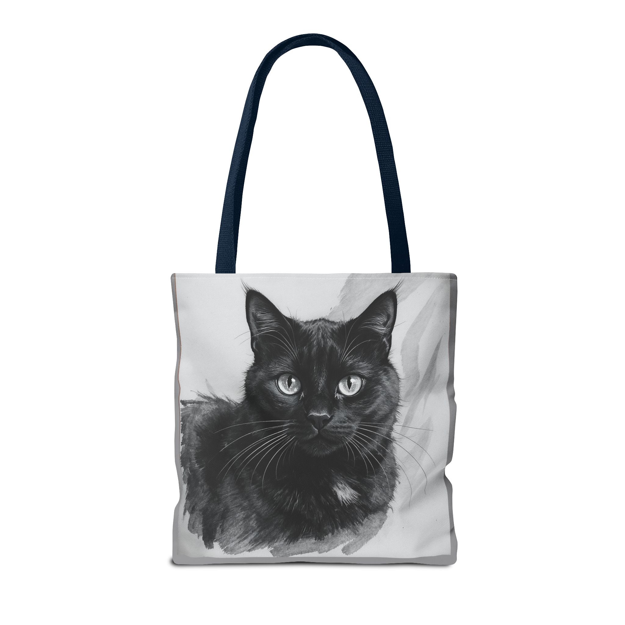Tote Bag - Charcoal Cat, Carry-All Shoulder Bag, Reusable Shopping Tote, Gift for Animal Lovers