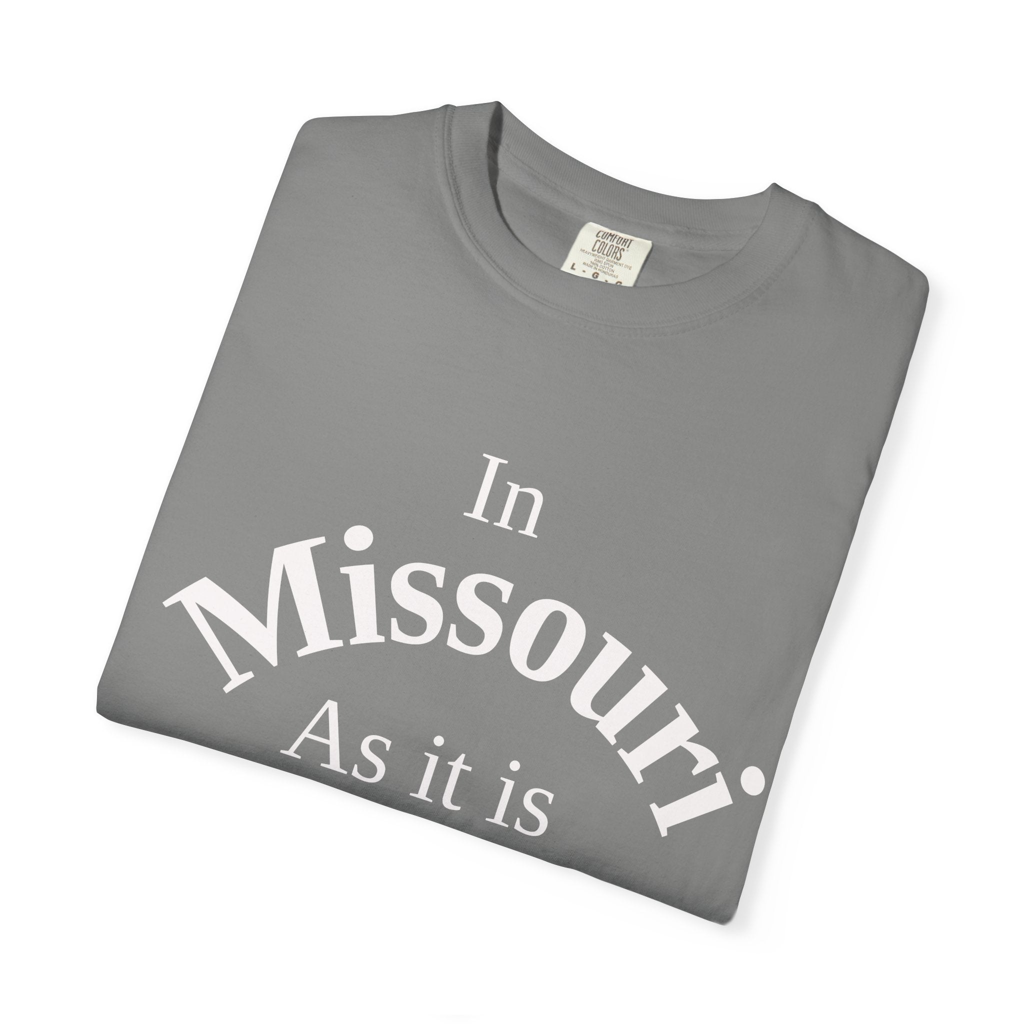Missouri Unisex T-Shirt, Matthew 6:10 Faith Apparel, Everyday Inspiration Tee, Home State Love Christian Clothing