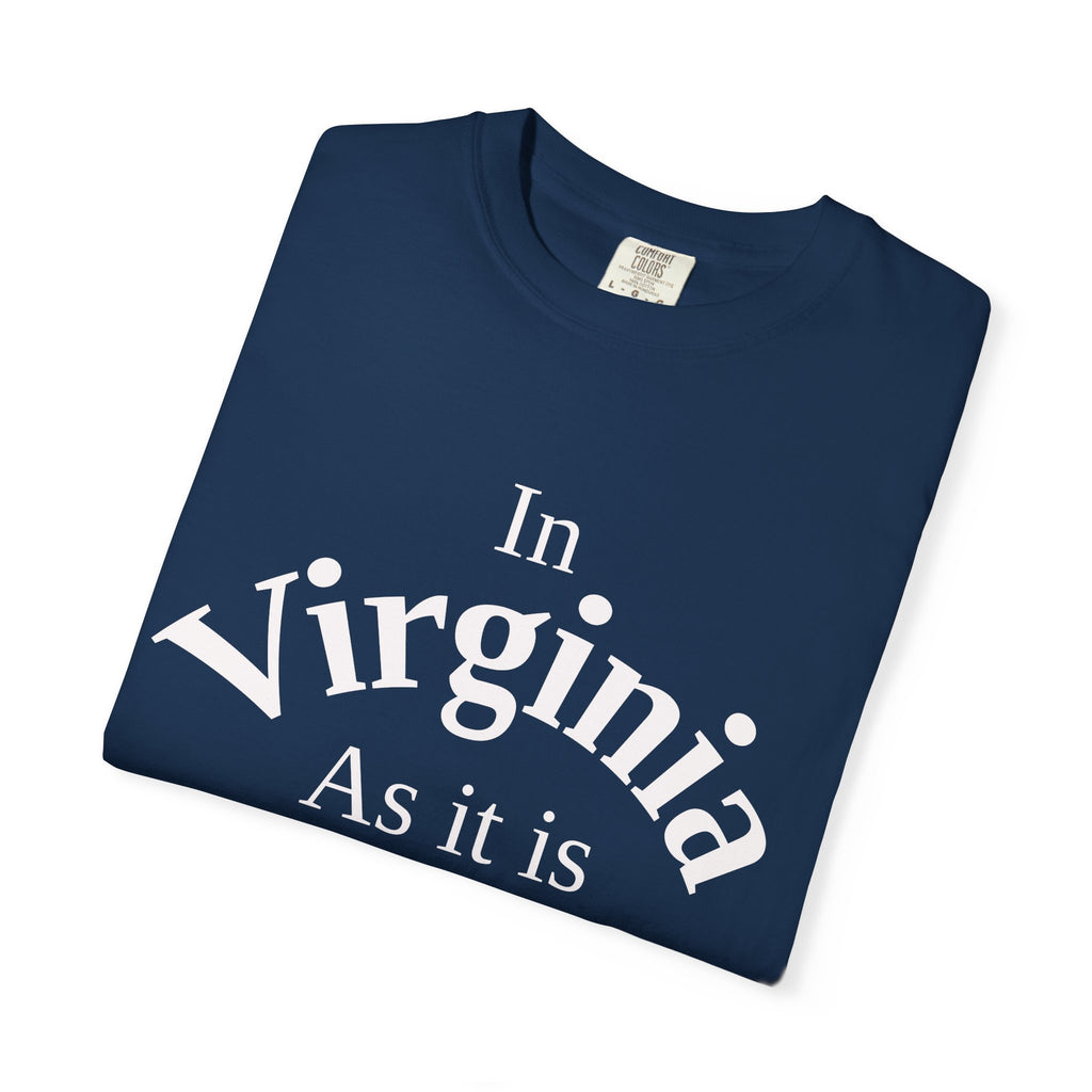 Virginia Unisex T-Shirt, Matthew 6:10 Faith Apparel, Everyday Inspiration Tee, Home State Love Christian Clothing