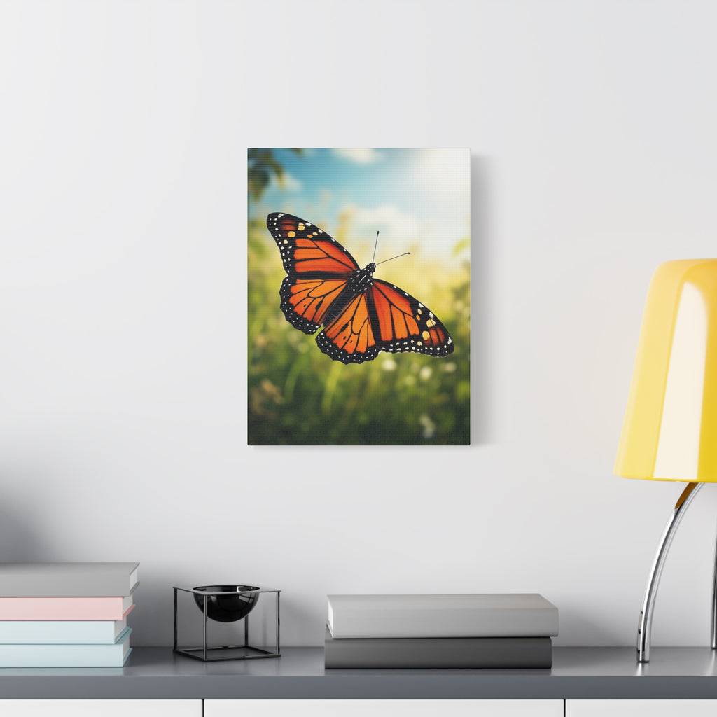 Canvas Art, Butterfly Large, Stretched Canvas Print Wall Decor, Unique Gift Idea