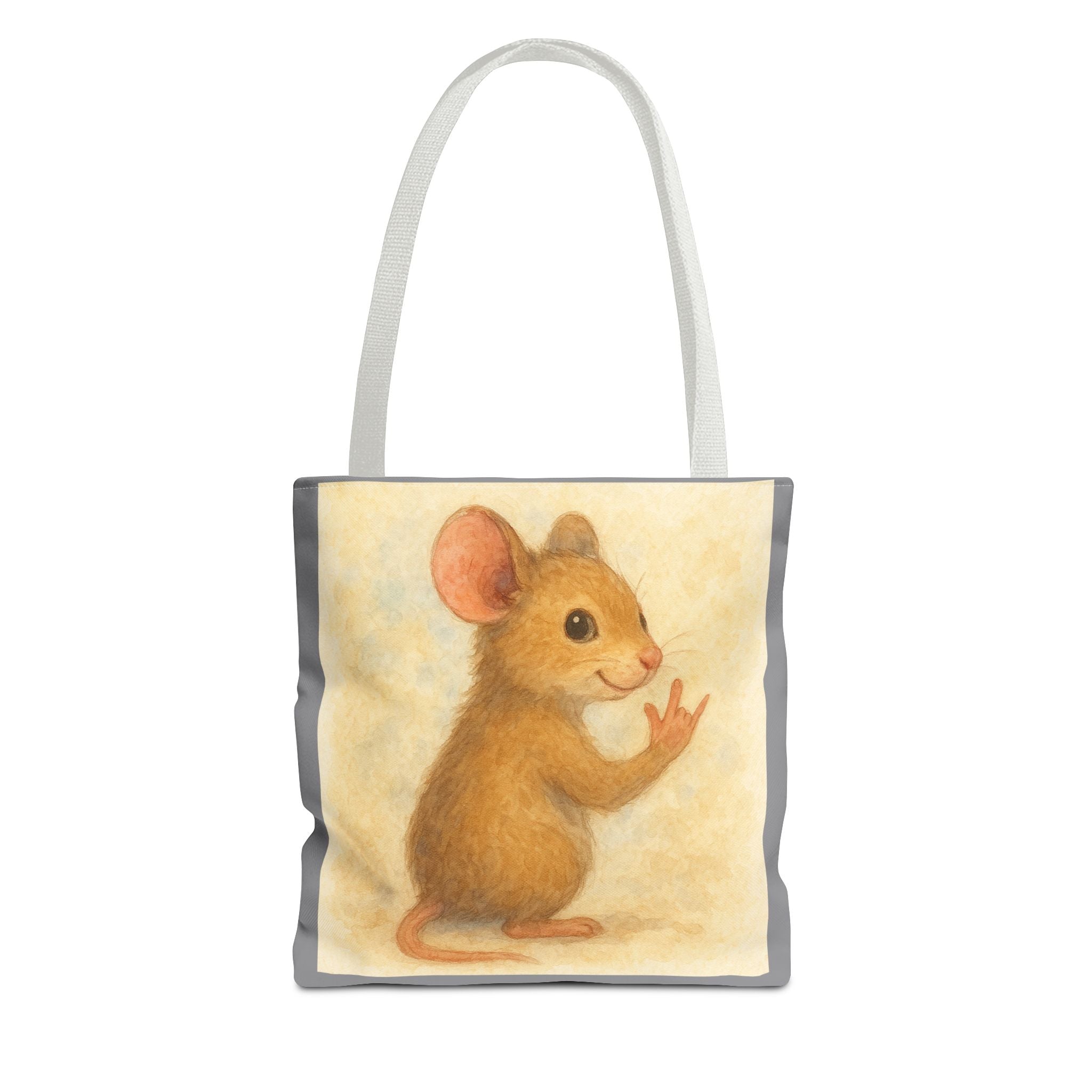 Tote Bag - Mouse 2 I Love You, Cute Animal Print, Carry-All Shoulder Bag, Reusable Shopping Tote, Gift for Animal Lovers