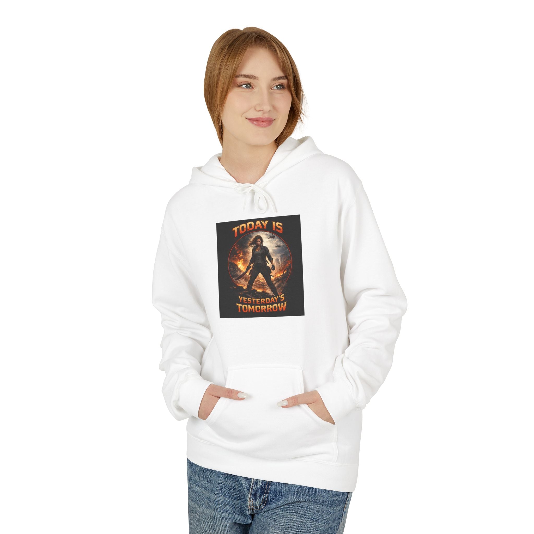 Today Is Yesterday's Tomorrow Hoodie | Retro Quote Sweatshirt