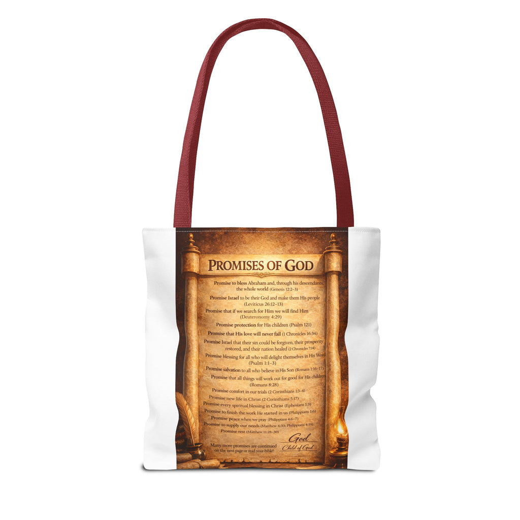 The Promises of God Tote Bag | Scripture Faith Design