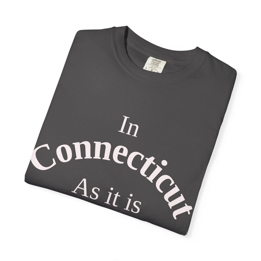 Connecticut Unisex T-Shirt, Matthew 6:10 Faith Apparel, Everyday Inspiration Tee, Home State Love Christian Clothing