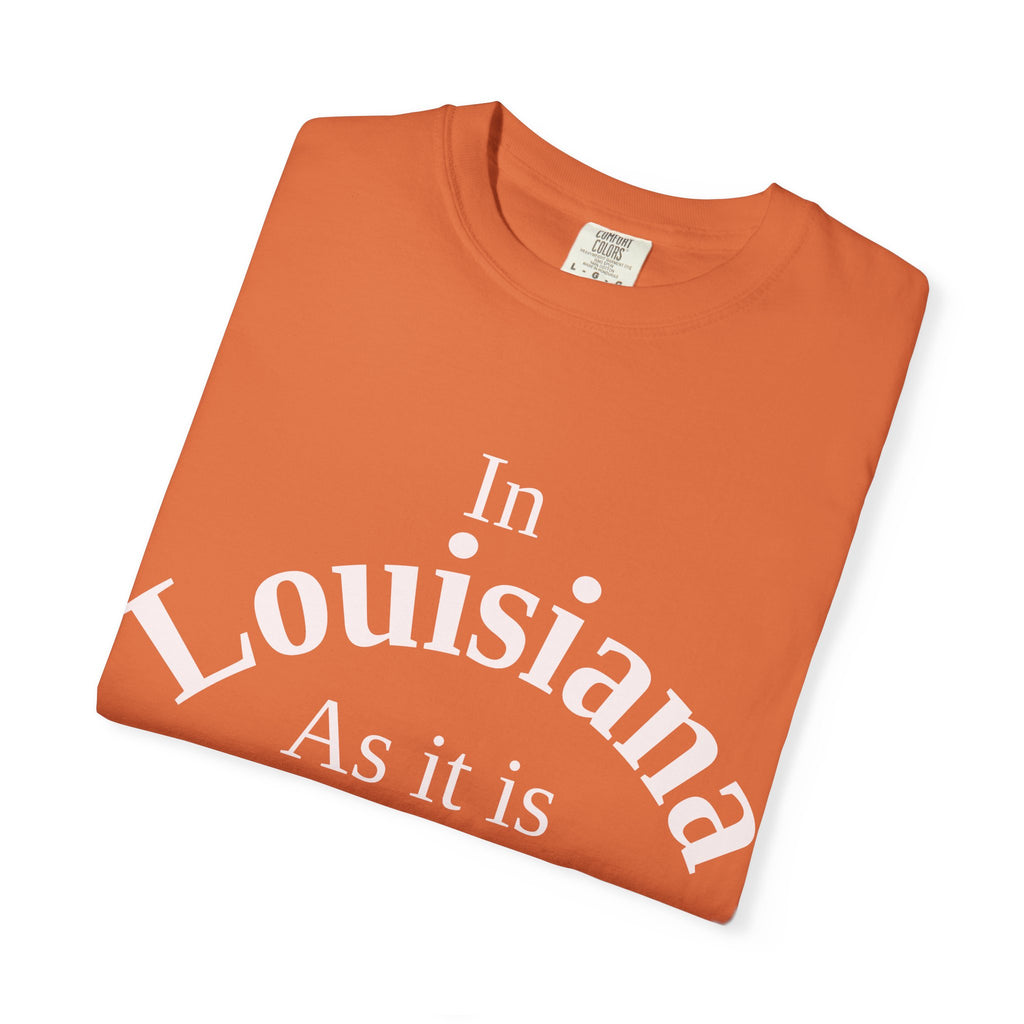 Louisiana Unisex T-Shirt, Matthew 6:10 Faith Apparel, Everyday Inspiration Tee, Home State Love Christian Clothing