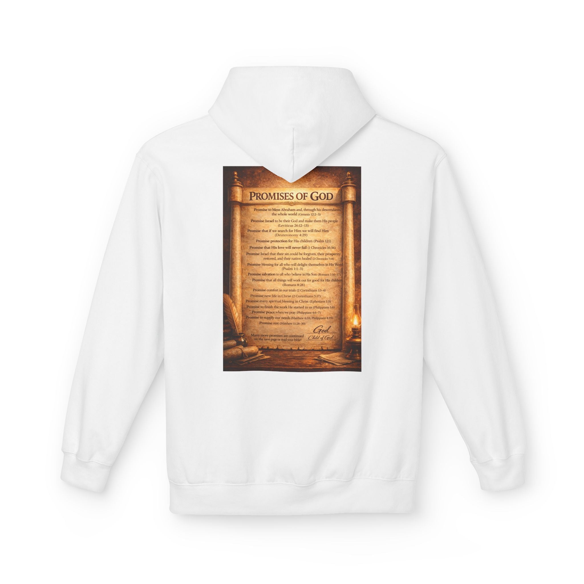 The Promises of God Hoodie | Faith Scripture Christian Pullover