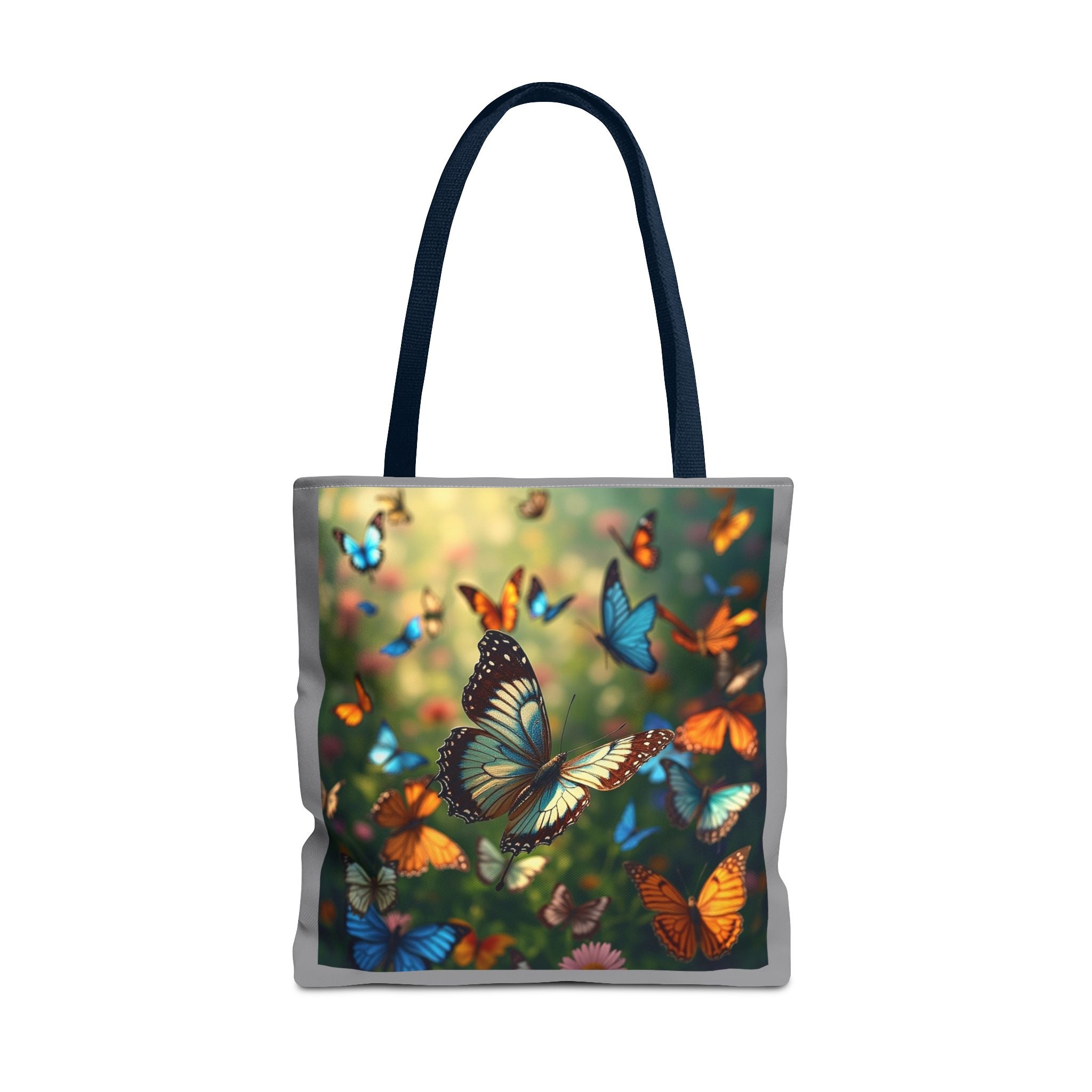 Butterfly Swam 1 Tote Bag - Floral Nature Garden Shopping Bag, Reusable Canvas Handbag, Eco-Friendly Market Tote, Gift for Her, Spring